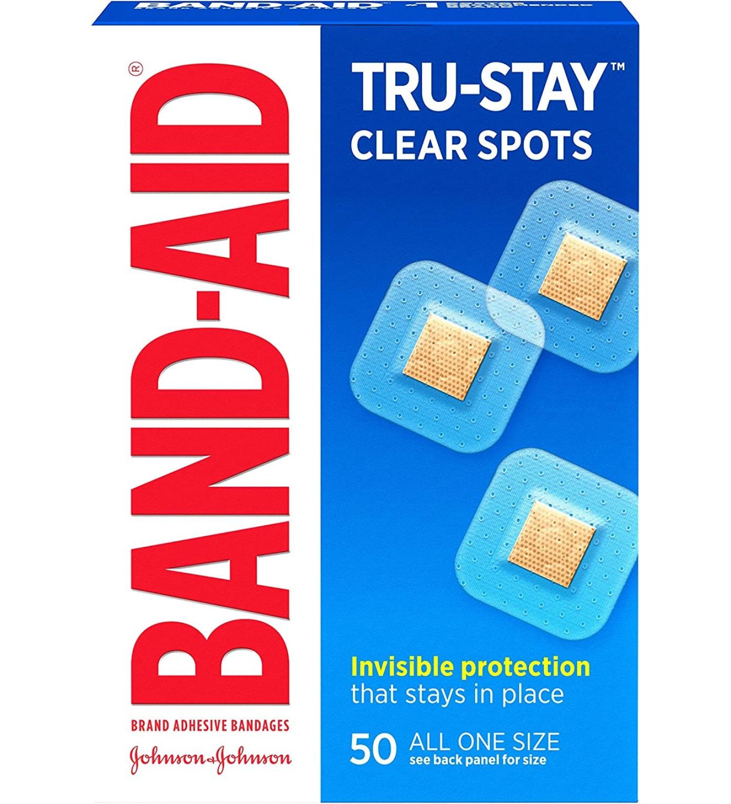 BAND-AID Bandages Clear Spots - 50 Count | Fast International Shipping | Perfect for Cuts & Scrapes - Buy Online on GoSupps.com