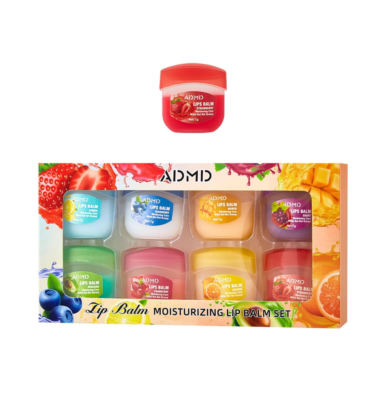 Mini Lip Mask Set to Nourish and Hydrate 8 Flavors Sleeping Lip Mask for Dry Lips Helps with Lip Lines and Cracking - Buy Online on GoSupps.com