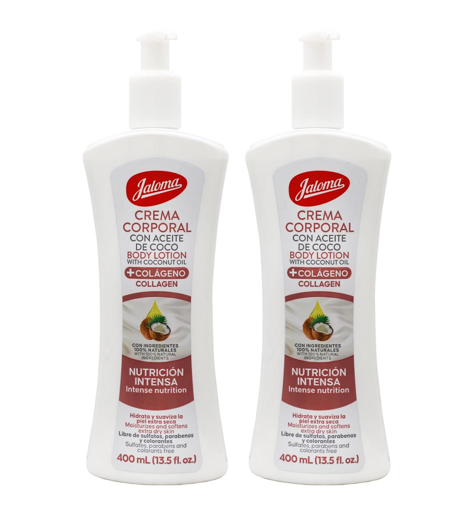 Jaloma Body Lotion with Coconut Oil Hydrates and Softens your Skin 2Pack 13.5 Fl Oz Each Bottle - Buy Online on GoSupps.com