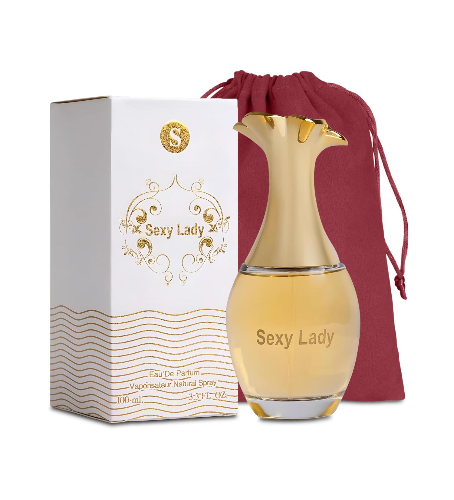 Sexy Lady Eau de Parfum Spray Perfume Fragrance For Women-Daywear Casual Daily Cologne Set with Suede Pouch- 3.4 Fl Oz Bottle Beauty Gift for Birthday Anniversary - Buy Online on GoSupps.com