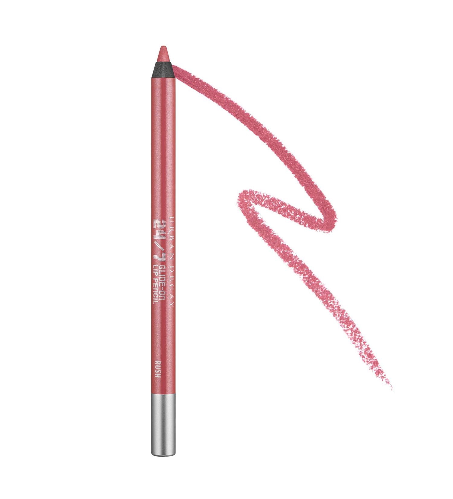 Urban Decay 24/7 Glide-On Lip Pencil - Rush Pink Mauve Longwearing Liner with Vitamin E - Waterproof & Creamy Formula - Prevents Feathering - Buy Online on GoSupps.com