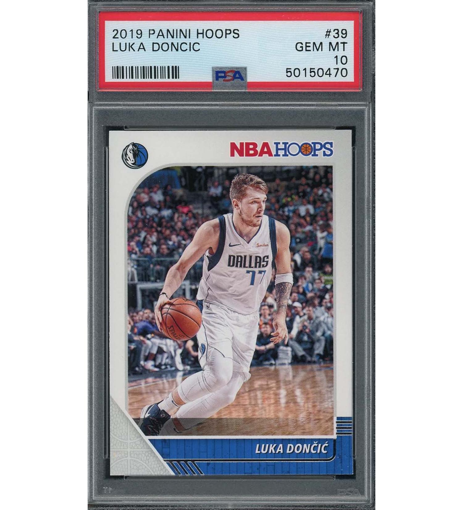 Luka Doncic 2019 Panini Hoops Basketball Card #39 Graded PSA 10