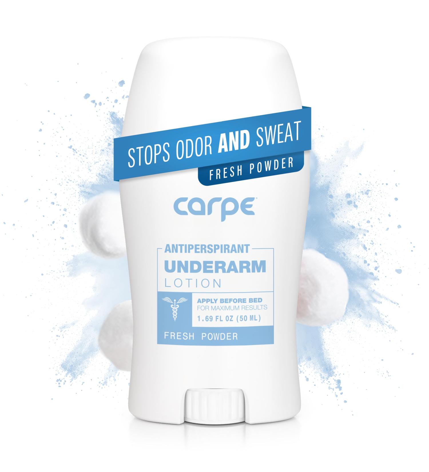 Carpe Underarm Antiperspirant and Deodorant Fresh Powder Scent Fresh Powder 1.69 Fl Oz (Pack of 1) - Buy Online on GoSupps.com