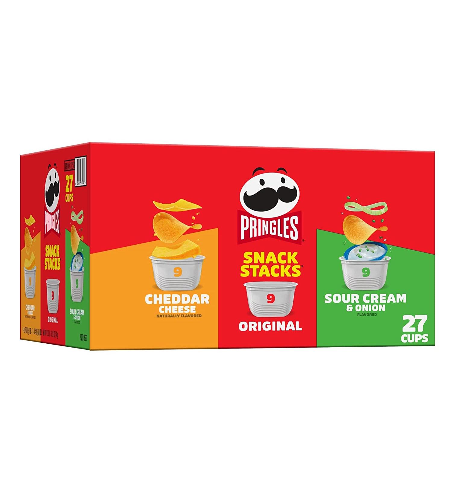 Pringles Variety Pack 19.3oz (27 Cups) - Perfect Office and Kids Snacks - Buy Online on GoSupps.com