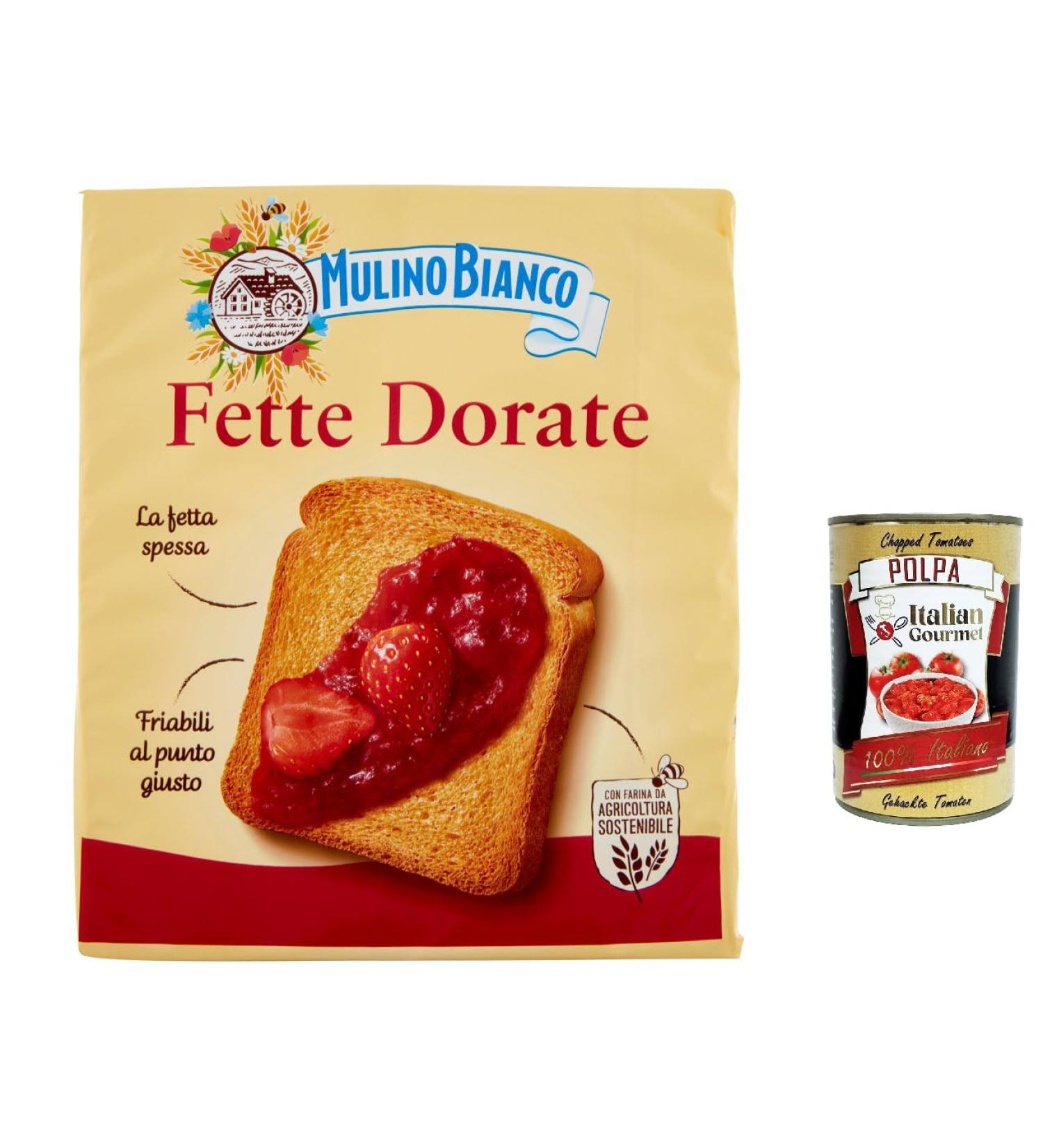  Italian Gourmet E.R. Mulino Bianco Biscottate Le Dorate Lot of 6 biscuits 315 g + Gourmet Italian pulp 400 g - Buy Online on GoSupps.com
