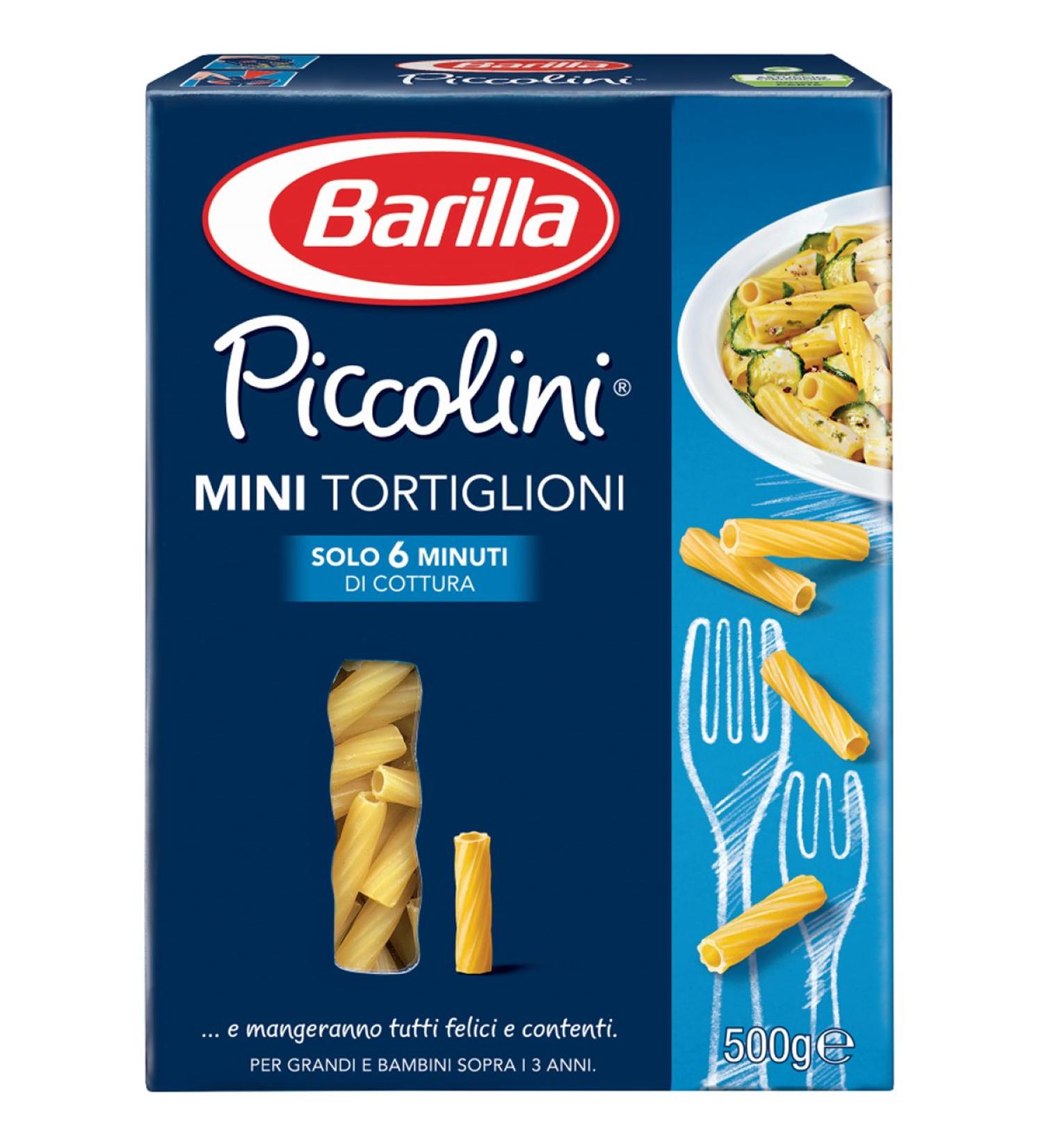 Barilla Barilla - Piccolini Mini Tortiglioni Durum Wheat Semolina Pasta - 500 g