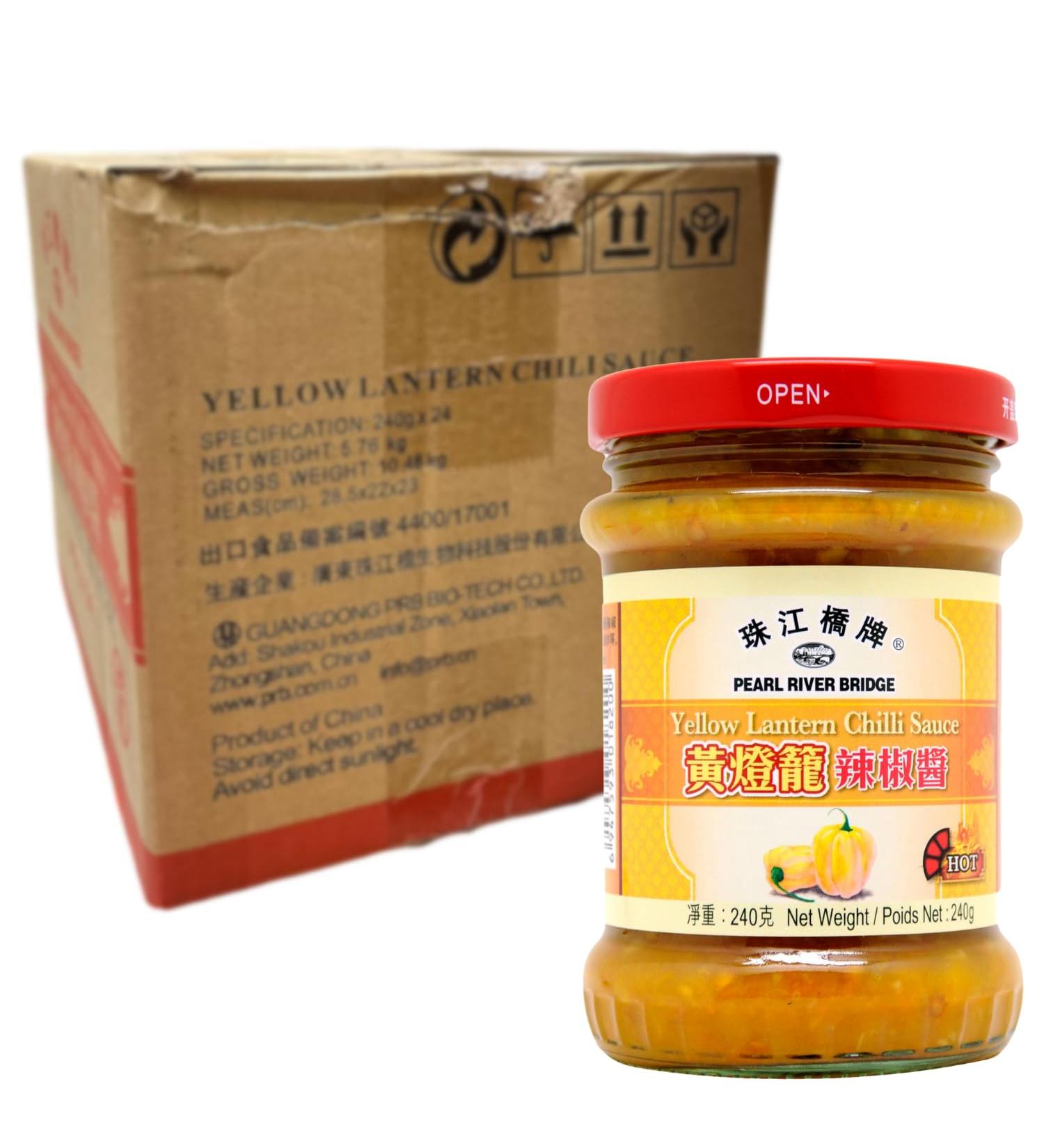 Pearl River Bridge Yellow Chili Sauce Multipack - 24 x 240g | Authentic Flavor for International Shipping - Buy Online on GoSupps.com