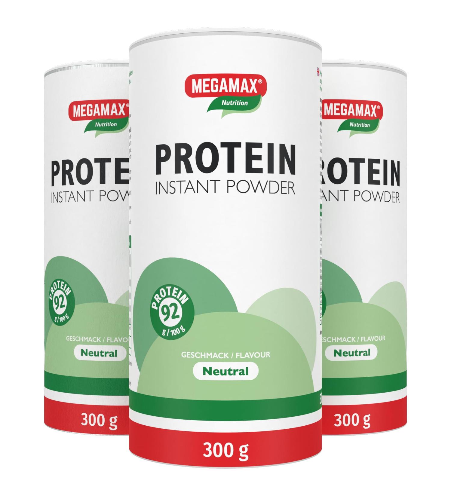  MEGAMAX Nutrition Megamax Nutrition - 3 x 300g - Instant protein powder isolate low in lactose - Heat resistant protein powder with 92% lactose protein. Ideal for protein shakes - Buy Online on GoSupps.com