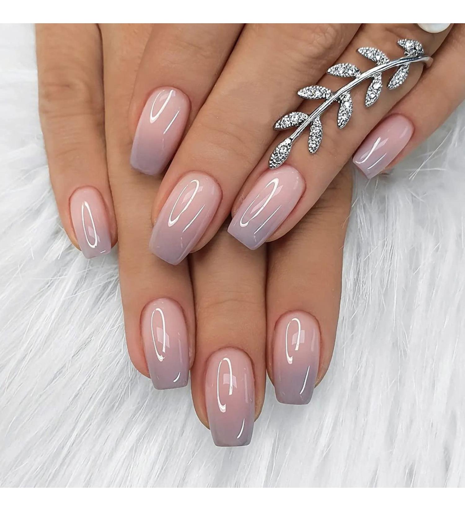 Diduikalor Short Press On Nails - Set of 24pcs | Easy & Quick Nail Extension Solution - Buy Online on GoSupps.com