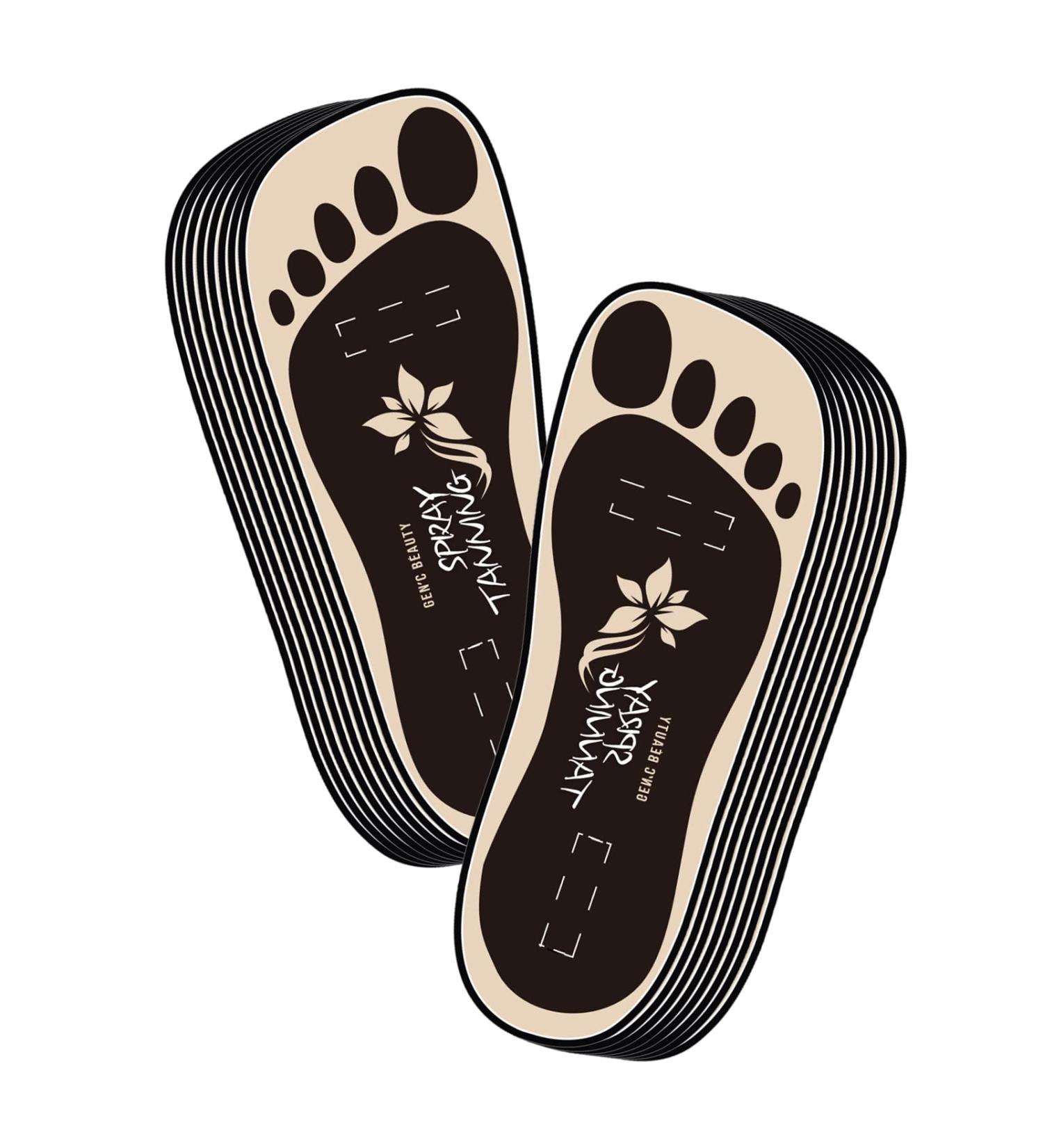 20 Pairs (40 Feets) Spray Tanning Sticky Feet Pads - Disposable Non-Slip Clean and Hygienic for Spa or Sunless Airbrush Tanning 2 count (Pack of 20) - Buy Online on GoSupps.com