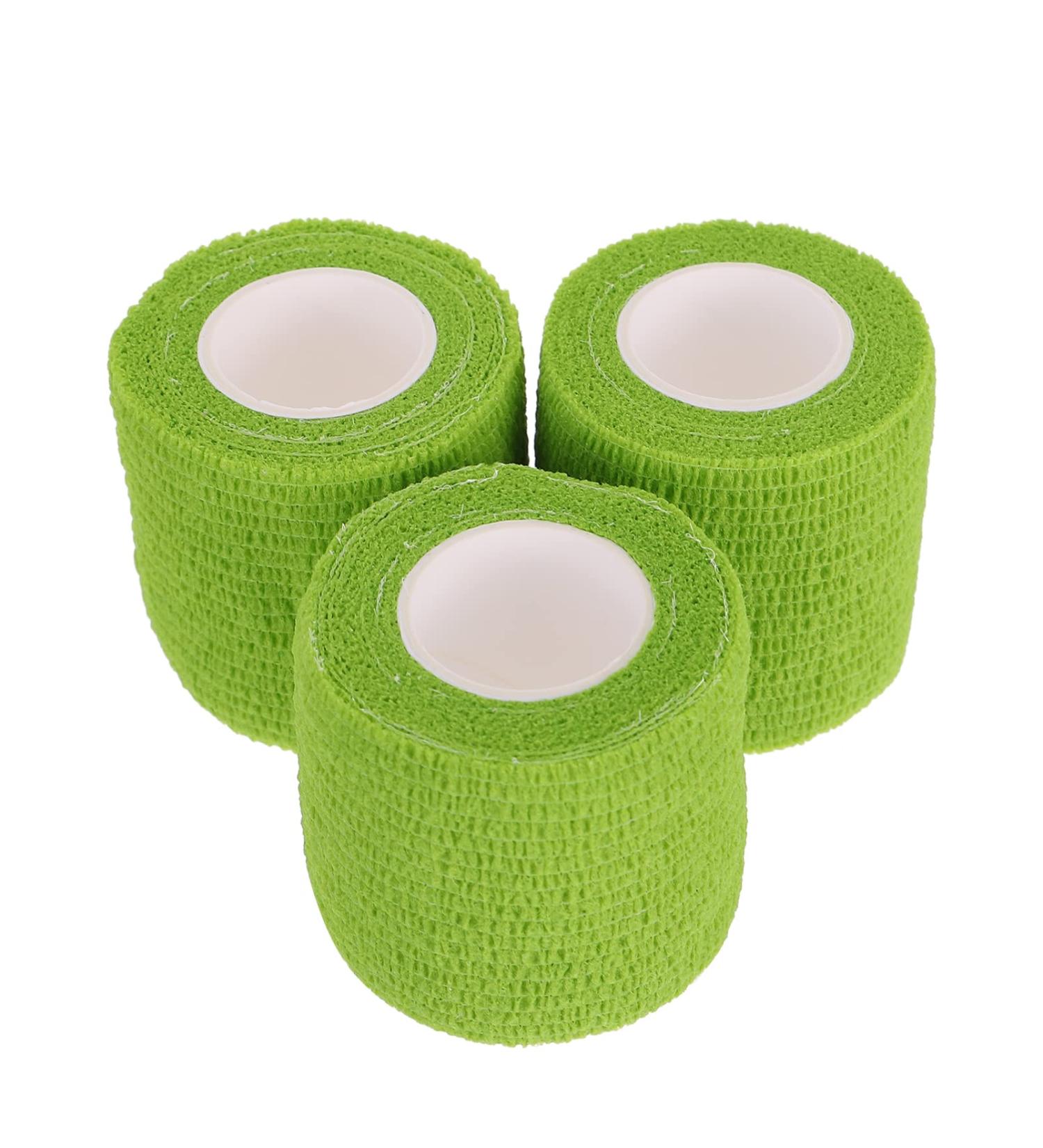 Mipcase Scar Tape - 3 Rolls Self-Adherent Flex Wrap for Sprains & Dog Paws - Breathable Green International Shipping - Buy Online on GoSupps.com