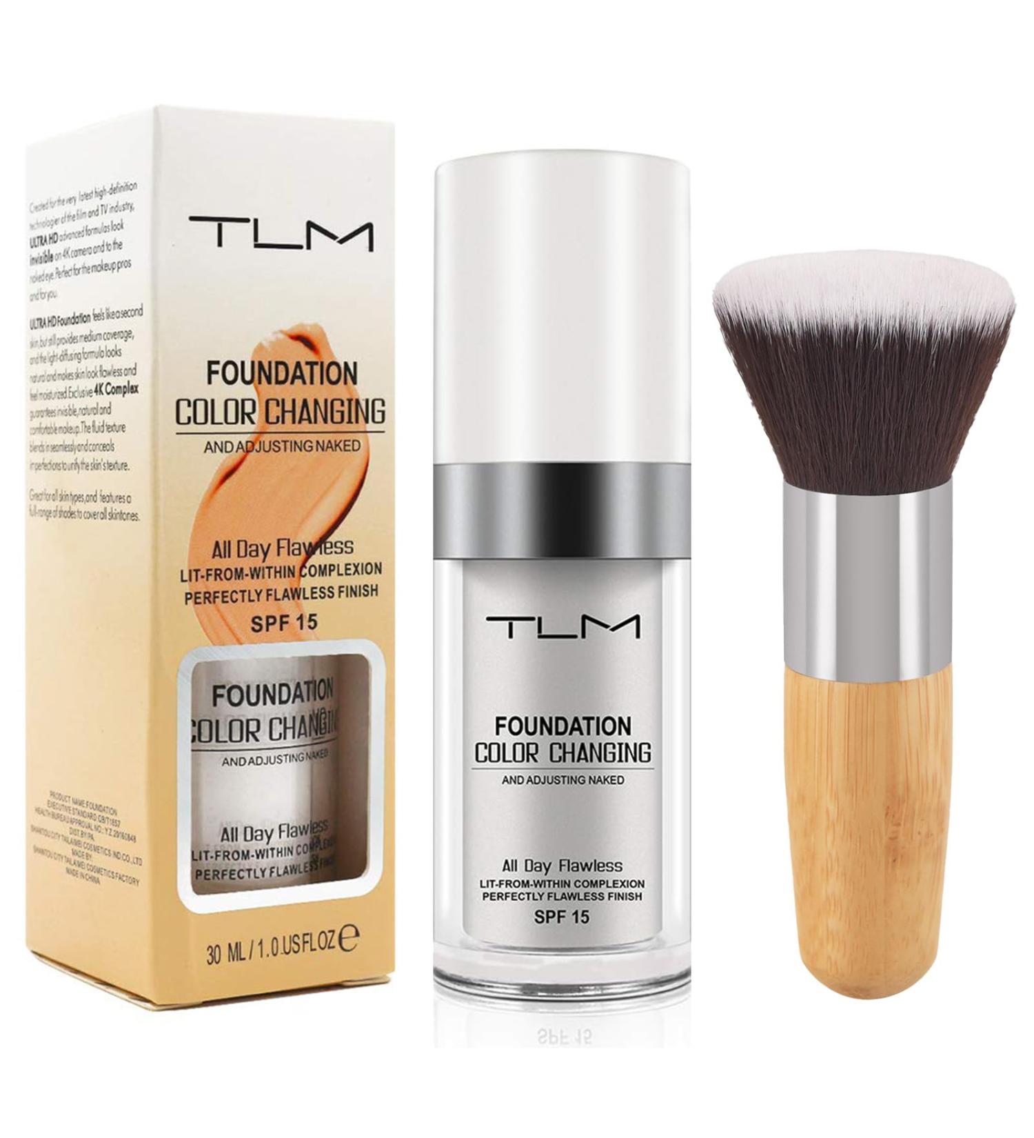 EONFAVE Foundation Color Changing moisturizing and SPF15 sun protection color changing foundation for mature skin flawless concealer makeup foundation for light to medium skin tones - Buy Online on GoSupps.com