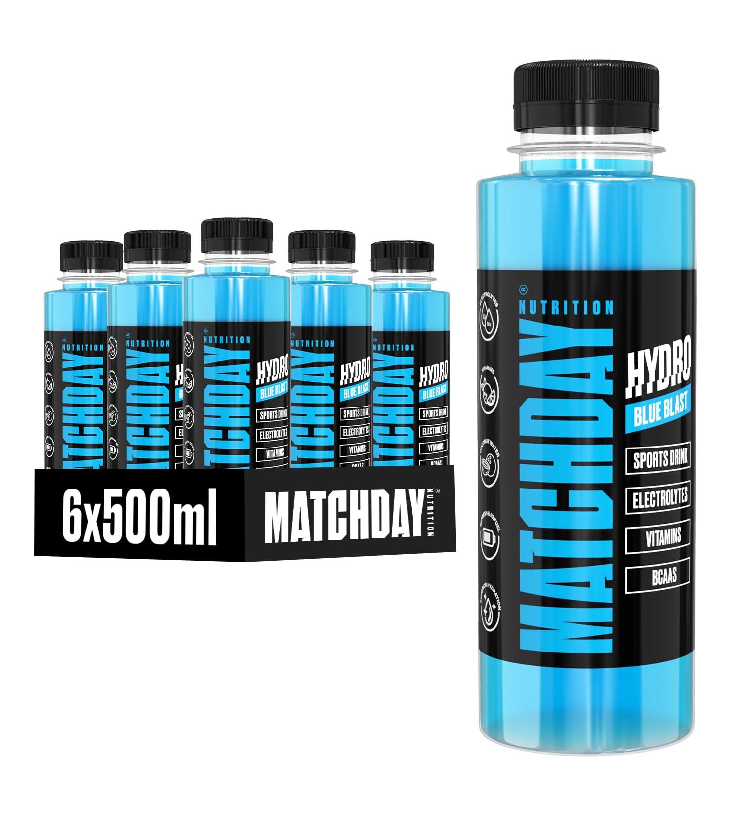 MATCHDAY NUTRITION Matchday Nutrition Blue Blast - Sports Recovery Drink - Electrolyte Drink with Vitamins and Minerals - 6 servings - Buy Online on GoSupps.com