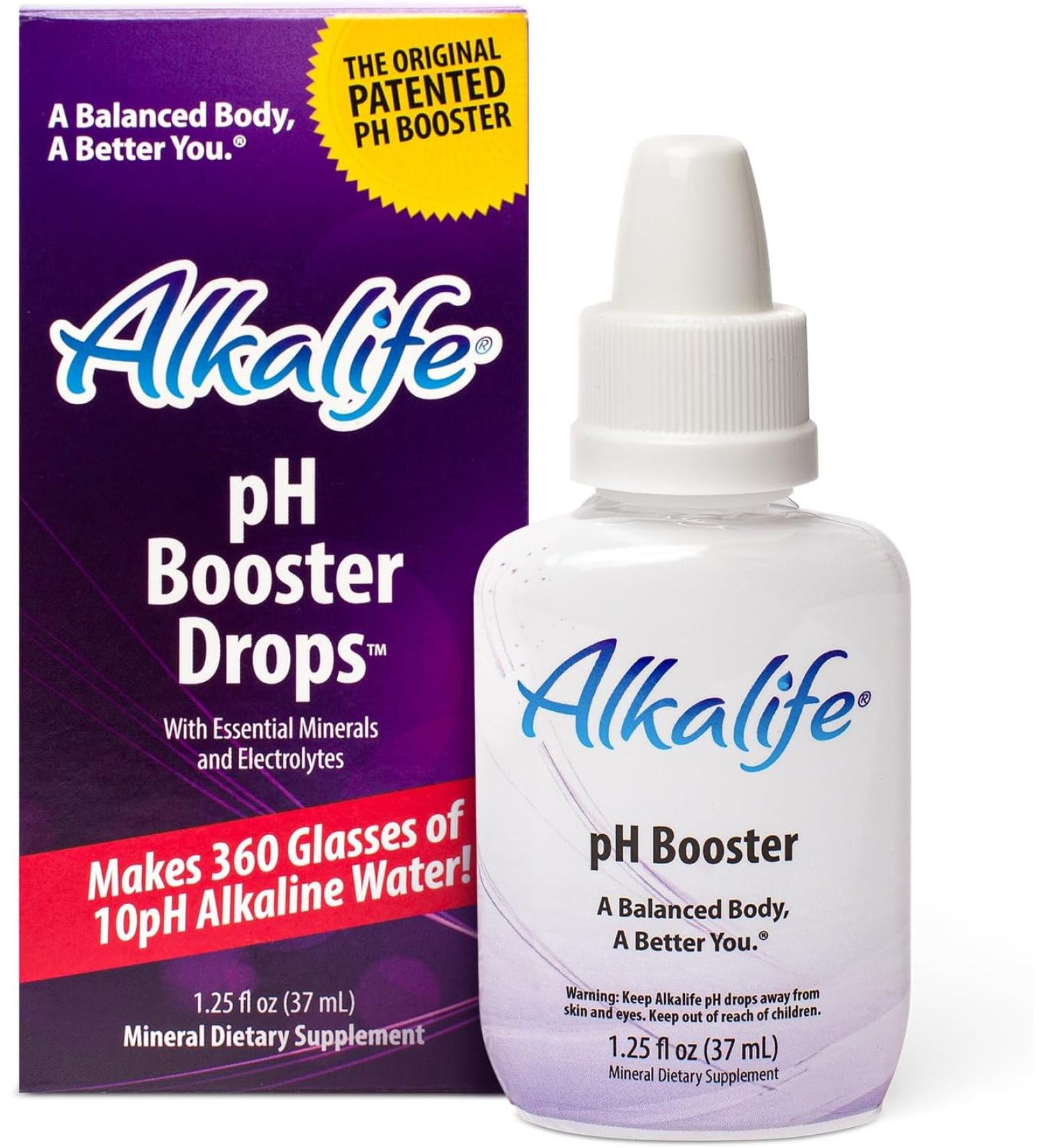 Alkalife pH Booster Drops | Enhance Alkaline Water, Balance pH, Boost Immunity & Wellness - 1.25oz - Buy Online on GoSupps.com