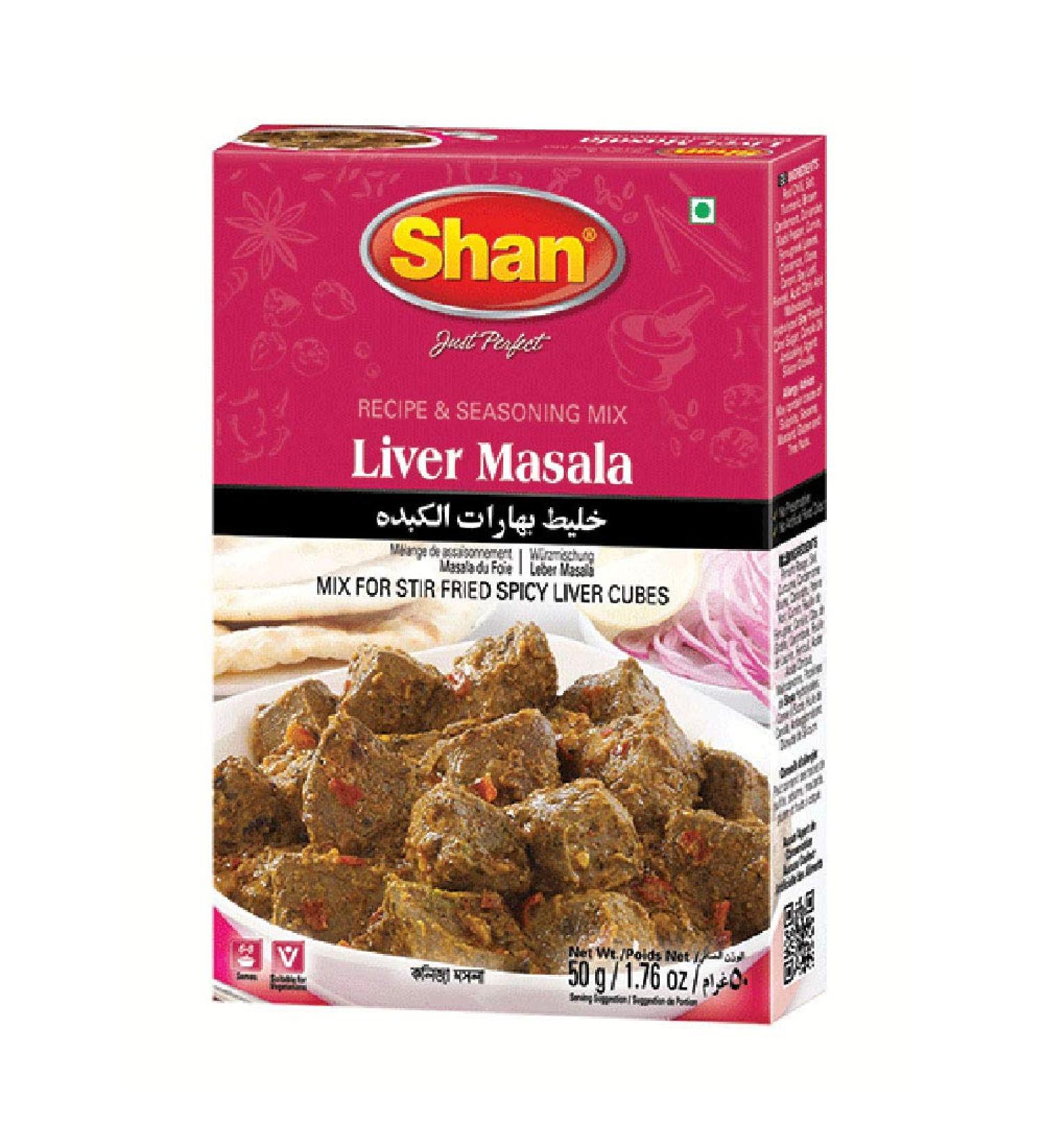 Shan Liver Curry Masala 50g - Authentic Liver Masala Spice Mix - Buy Online on GoSupps.com