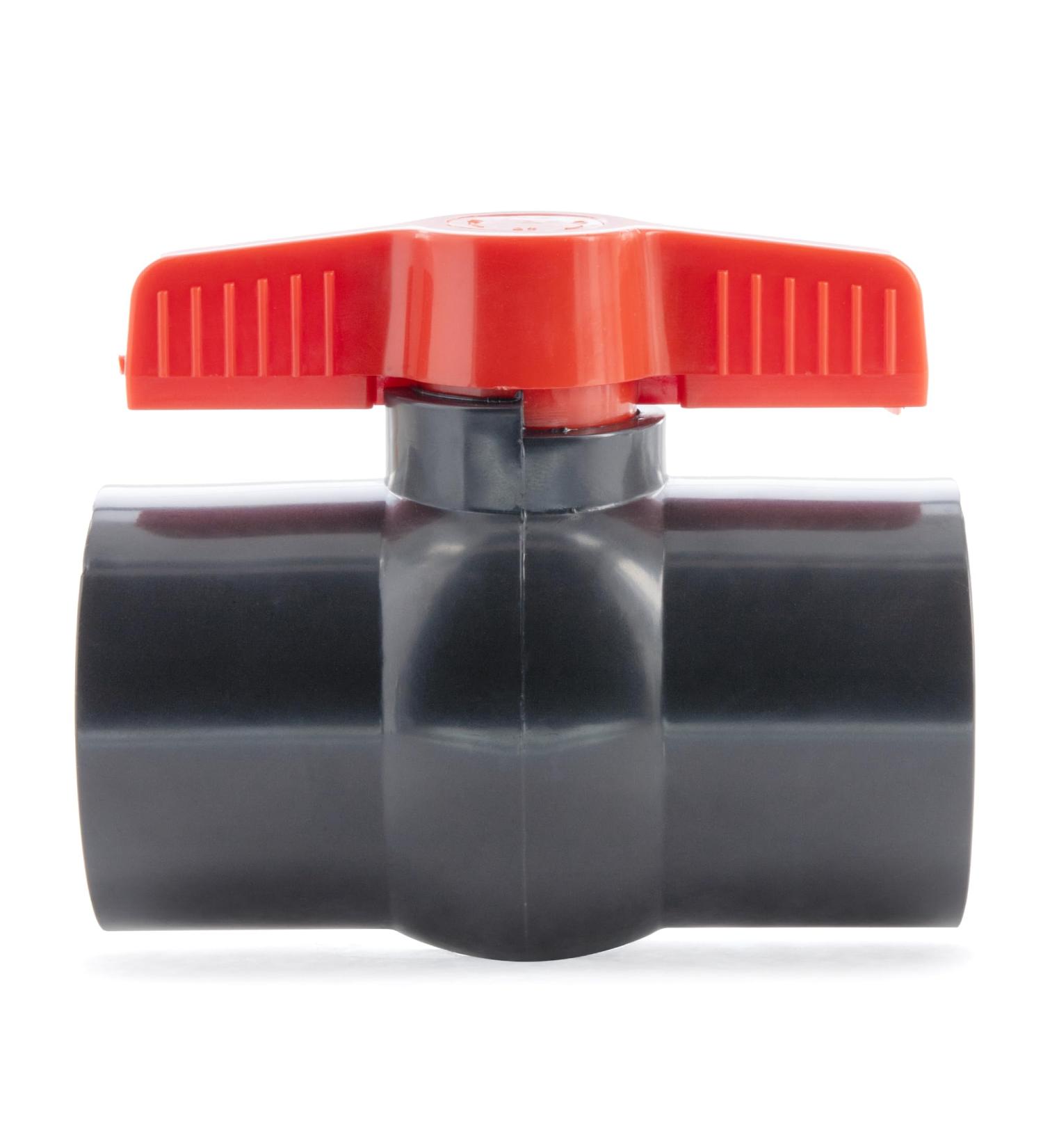 VIALIA PVC Ball Tap 50mm - Double Union Buffer Shut-Off Perfect for Pool & Pond Construction | Durable Adhesive & Screw Connections - Buy Online on GoSupps.com