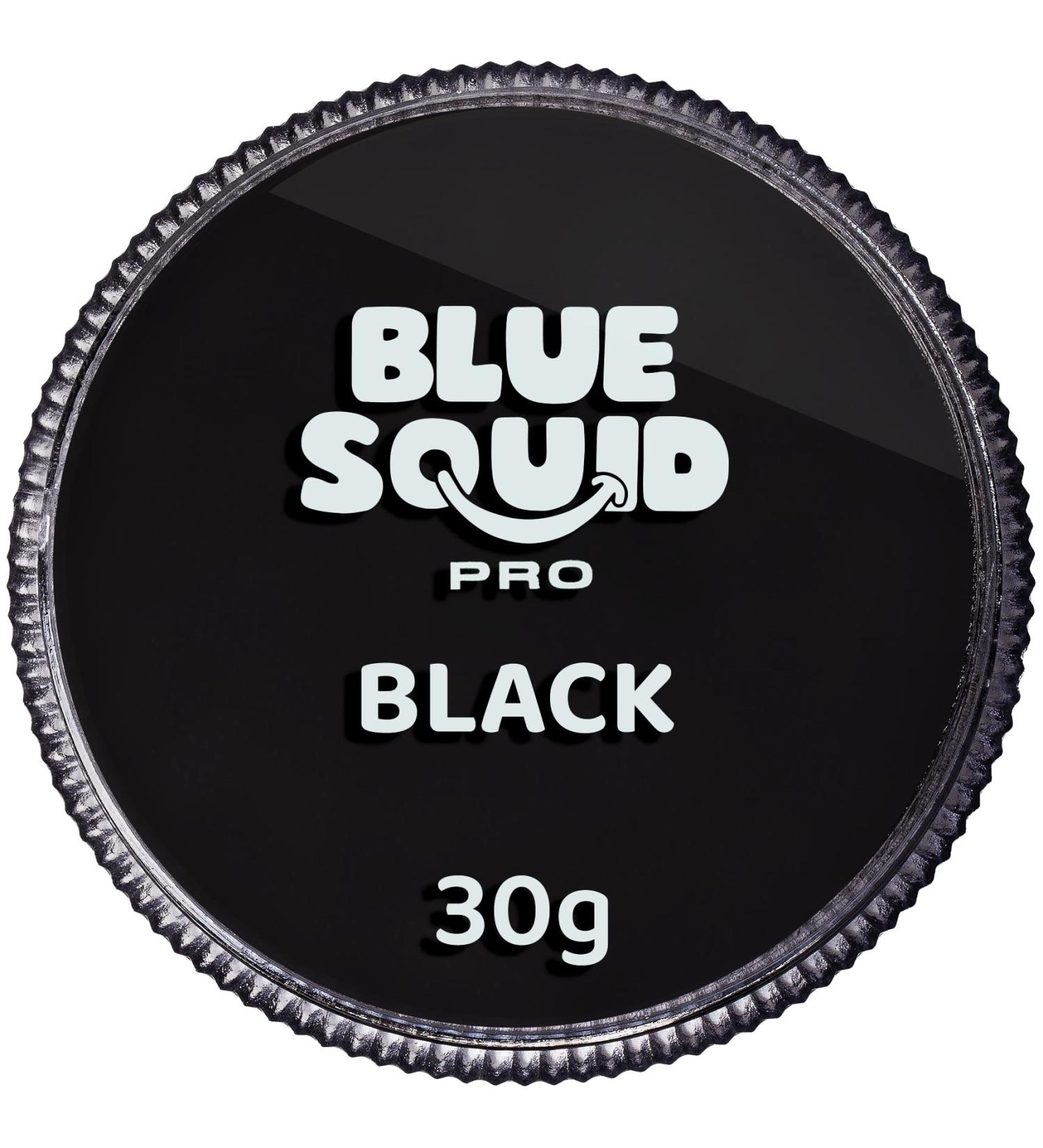 Blue Squid PRO Face Paint - Classic Black 30gm | Water Activated Face & Body Paint for Adults & Kids - Halloween Makeup Kit | Non-Toxic & Easy to Apply - Buy Online on GoSupps.com