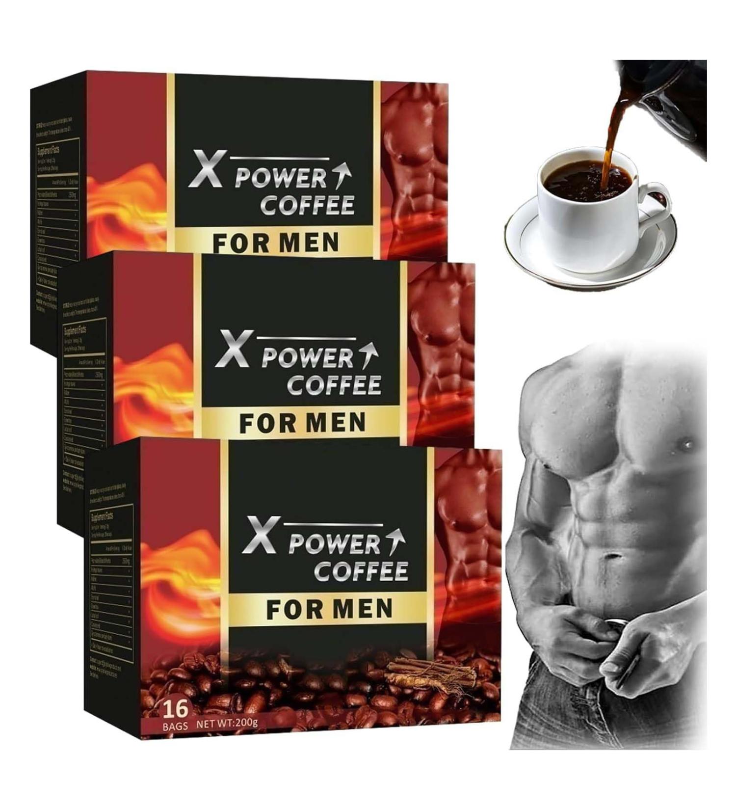 X Power Coffee X Power Coffee for Men The Secret To Strong Men Energy coffee for men Energy-boosting coffee Power Coffee for Men X-Power Coffee x Power Coffee For Man (3BOX Coffee) - Buy Online on GoSupps.com