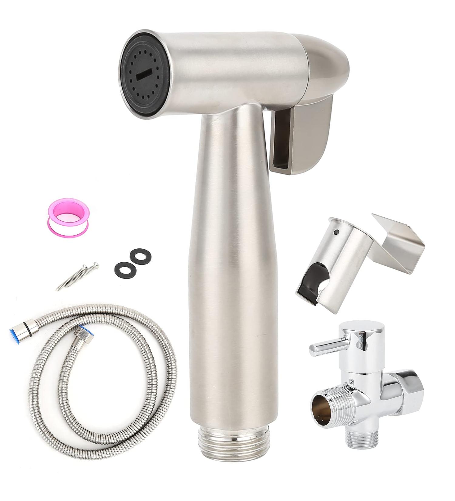 Handheld Bidet Sprayer Set | G1/2 Self-Cleaning Bidet Shower Head for Bathroom | Punch-Free Installation | International Shipping Available - Buy Online on GoSupps.com