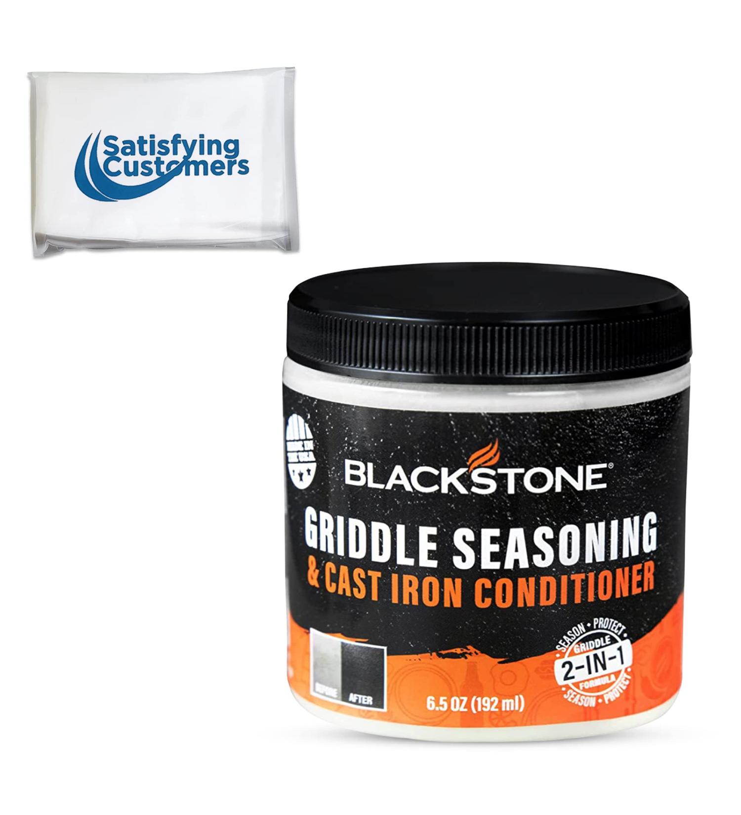 Blackstone 2-IN-1 Griddle & Cast Iron Seasoning Conditioner 6.5 OZ - Food Safe Cleaner & Conditioner - Buy Online on GoSupps.com