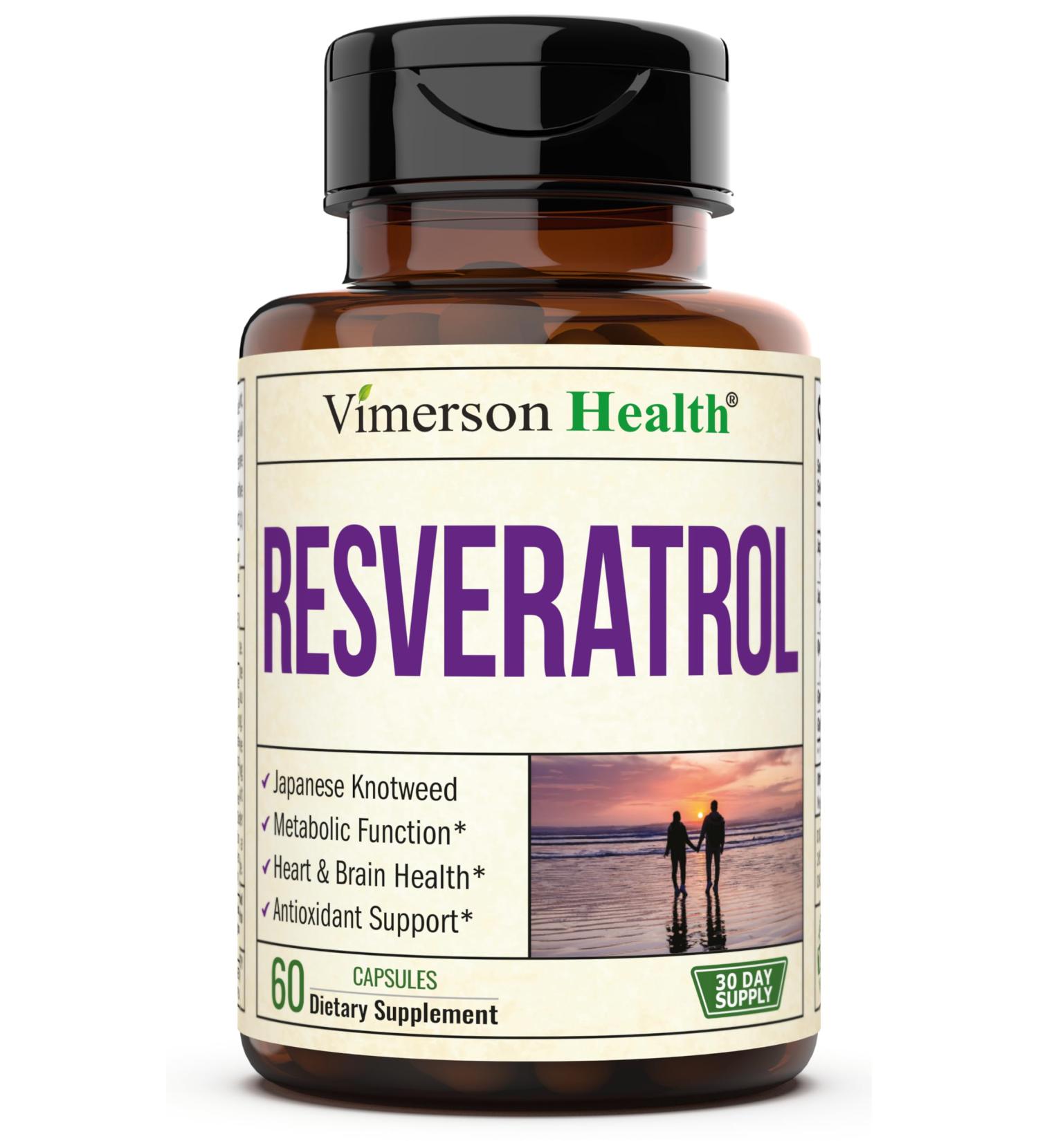 Japanese Knotweed Capsules - Resveratrol Supplement with 1000mg Japanese Knotweed Green Tea Extract Quercetin Grape Extract. Potent Antioxidant for Healthy Aging & Cardiovascular Support. 60 Caps - Buy Online on GoSupps.com