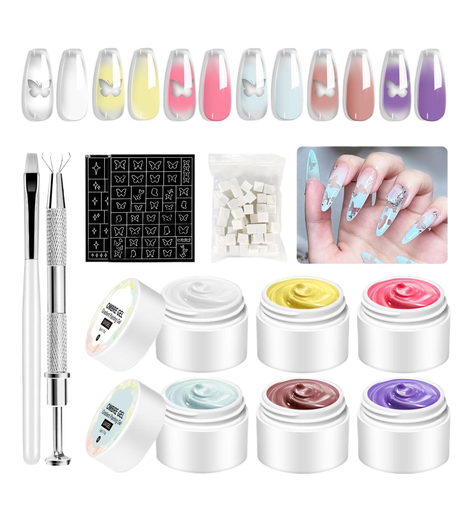 Nail Gel | Artistic Complete Kit for Nail Creation Natural Solid Adhesive for Beginners Travel Family Friends - Buy Online on GoSupps.com