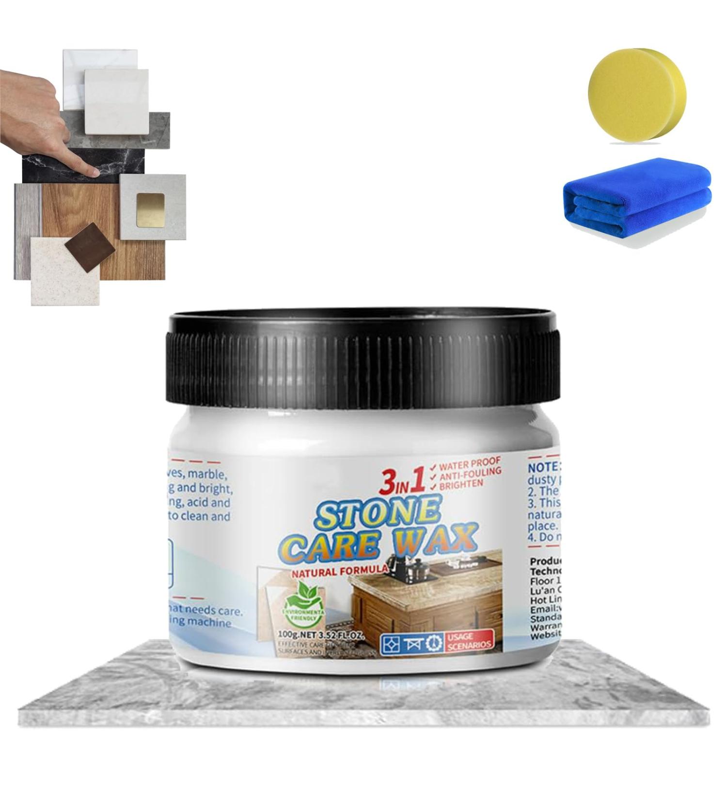 Stone Maintenance Polishing Wax Granite Polishing Compound Marble Scratch Remover and Polish Granite Countertop Cleaner Stone Polishing Care Wax (1PCS) - Buy Online on GoSupps.com