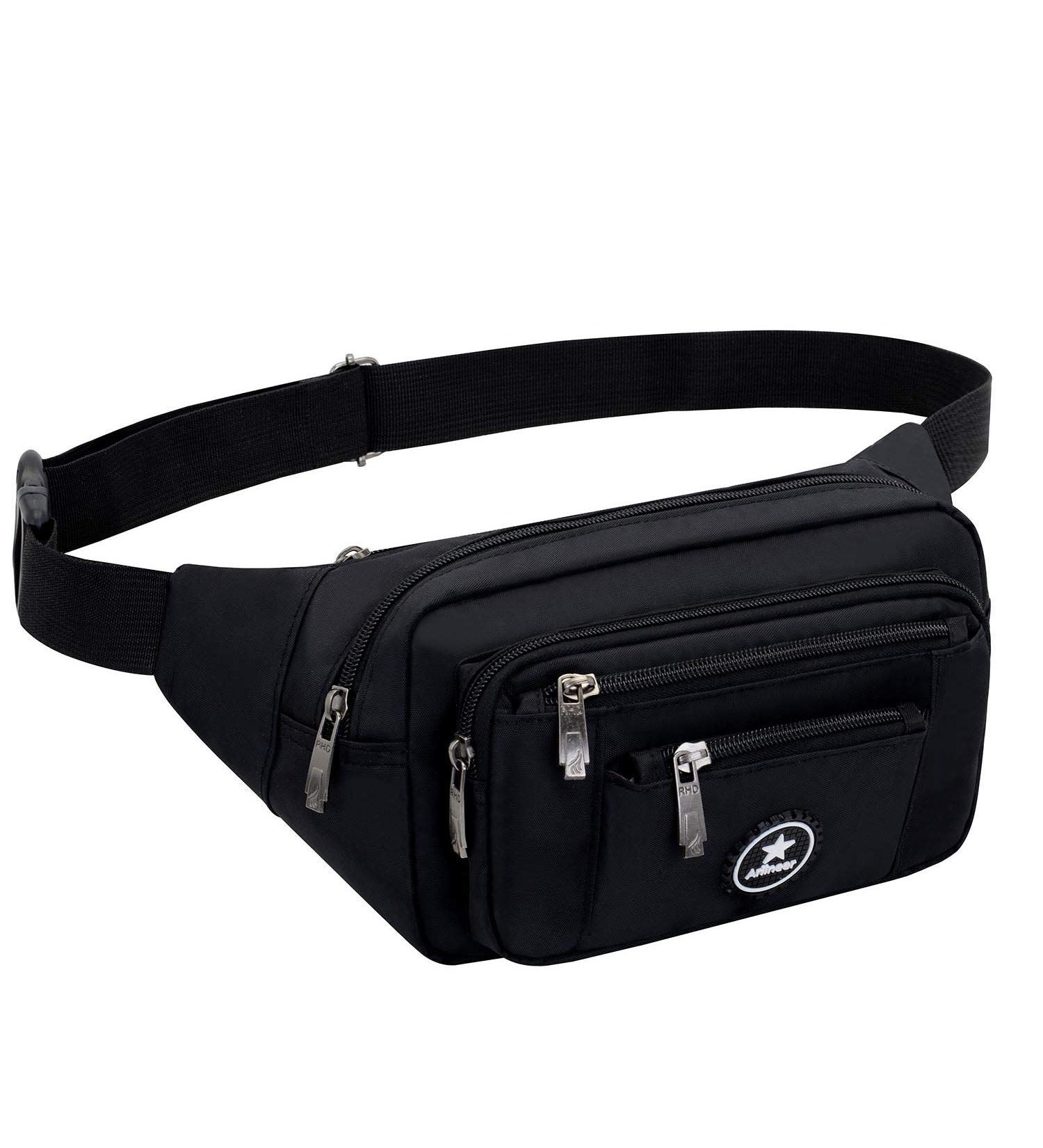 Buy Ariineer Waterproof Bunkbag - Plus Size Hip Bag for Travel & Sports - Unisex Running & Belly Pocket in Black - Buy Online on GoSupps.com