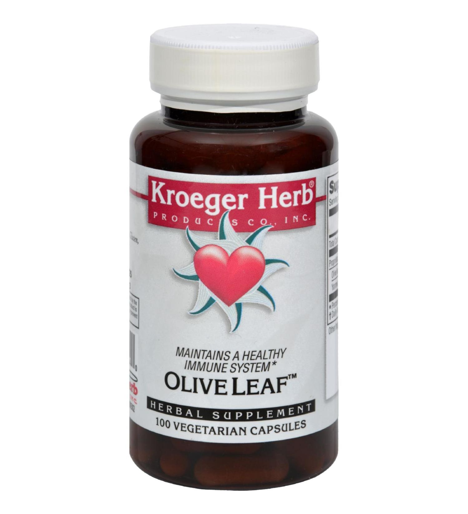 Kroeger Herb Olive Leaf Caps 100 Cap4