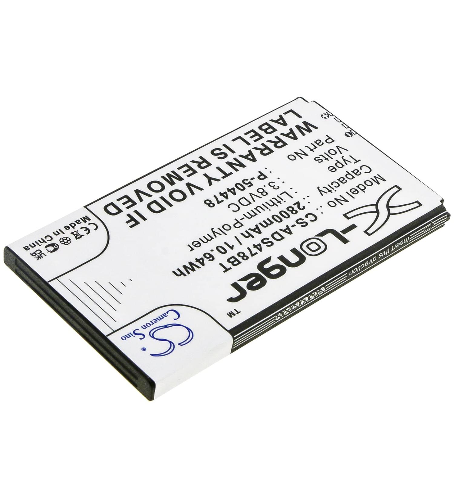 Battery Replacement for ADT Command Secondary Touch - P-504478 3.8V CS-ADS478BT | International Shipping Available - Buy Online on GoSupps.com