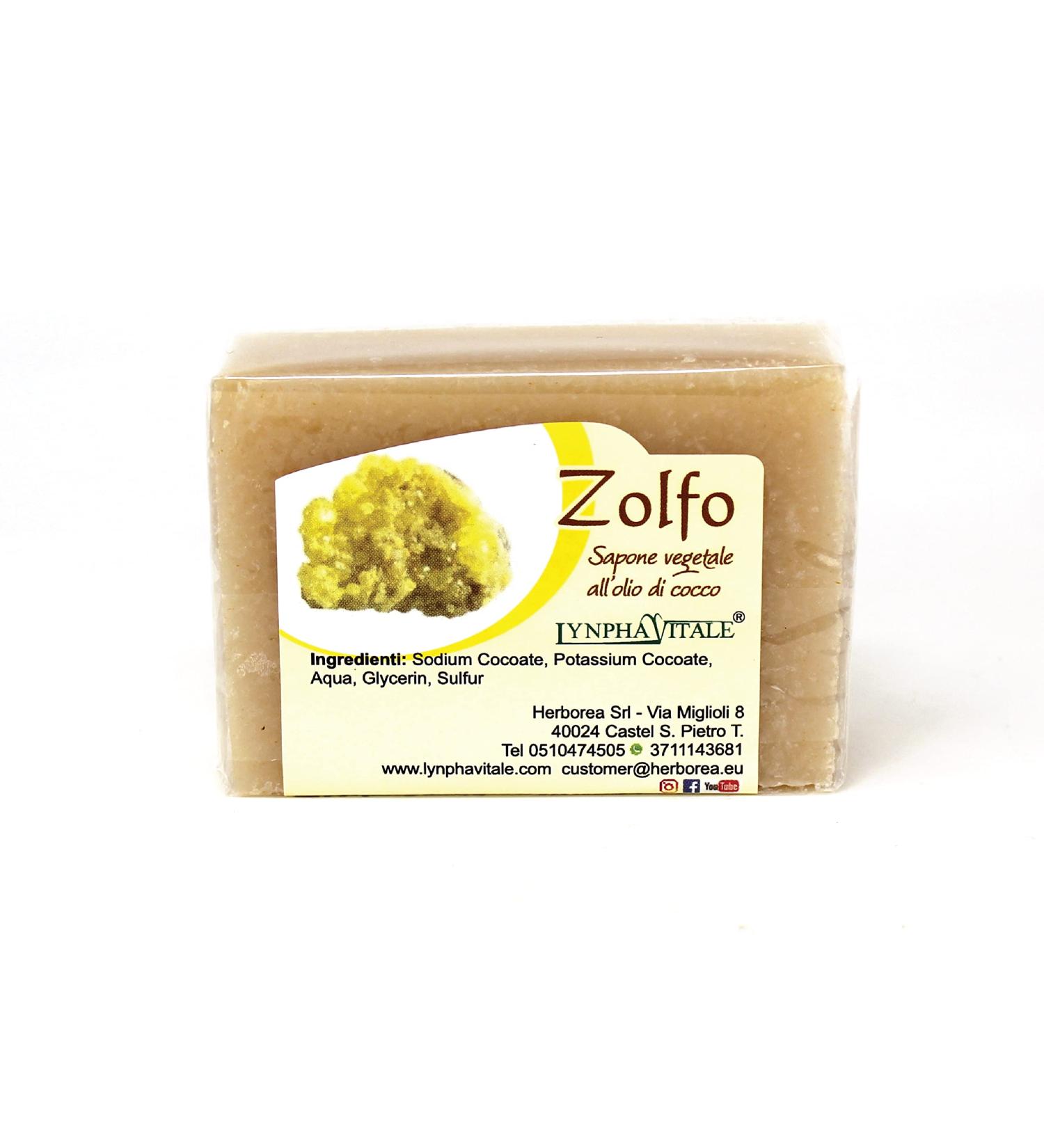Lynpha Vitale - Savon au Soufre - Savon artisanal naturel travaill froid - Id al pour les peaux grasses - 100 gr - Buy Online on GoSupps.com