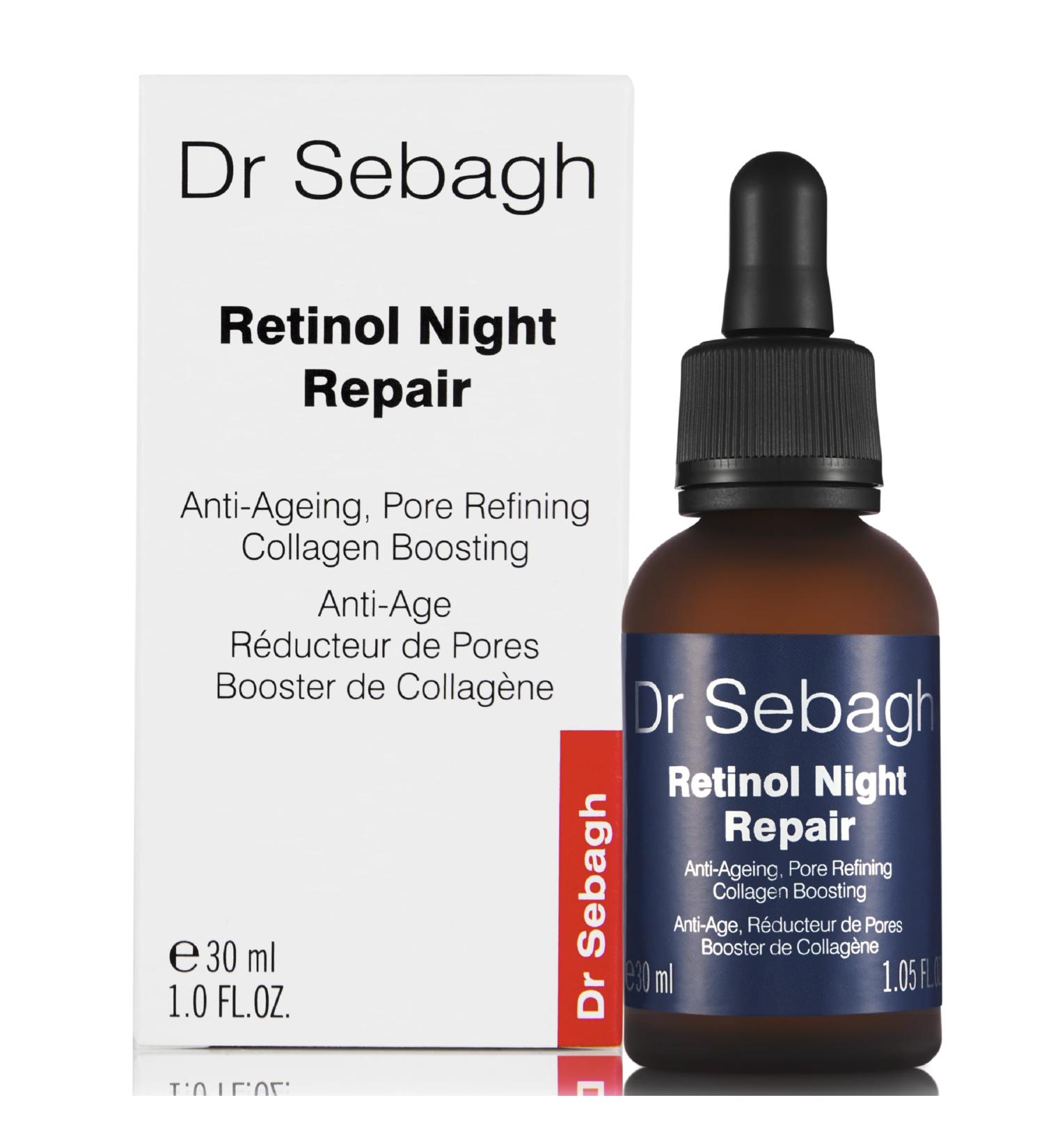 Dr Sebagh Retinol Night Repair (1 fl oz) - High-Strength Retinol Serum for Face - Skin Booster Serum with Vitamin E Rosehip Oil & Squalane - Boosts Collagen & Brightens Skin 1 Fl Oz (Pack of 1) - Buy Online on GoSupps.com