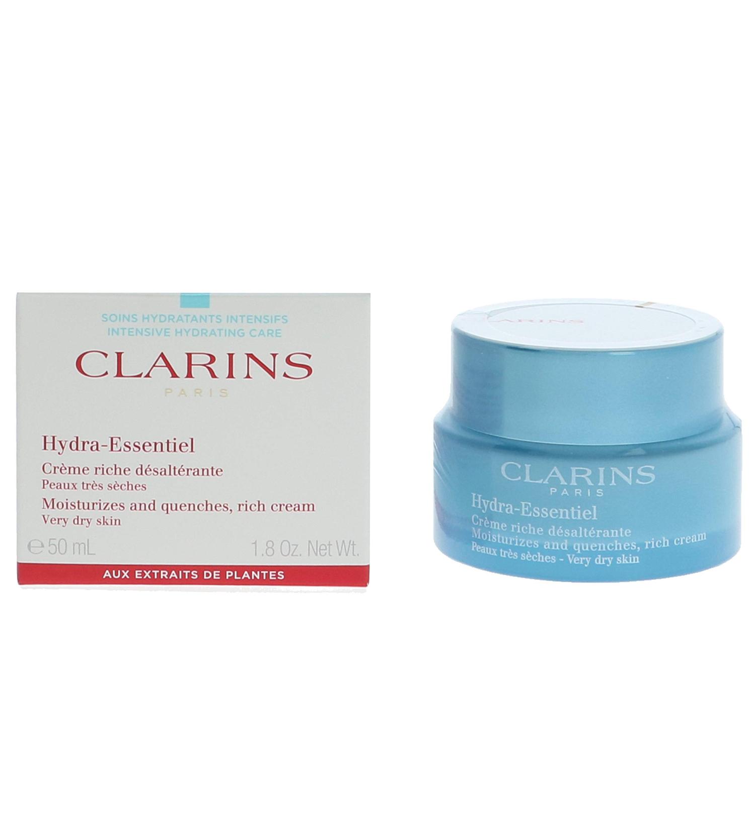 Clarins Hydra-essentiel Moisturizes and Quenches Rich Cream 1.8 ounces - Buy Online on GoSupps.com