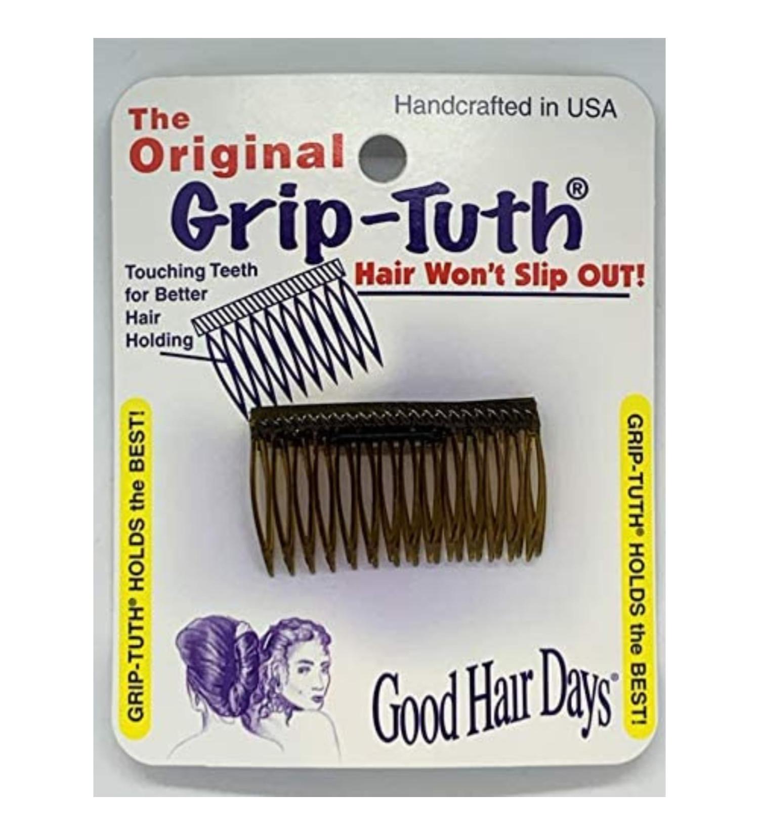 Good Hair Days Grip-Tuth Shorty Combs - Decorative Hair Styling Combs for Fine and Thin Hair - Tortoise Shell 2 Count - Buy Online on GoSupps.com