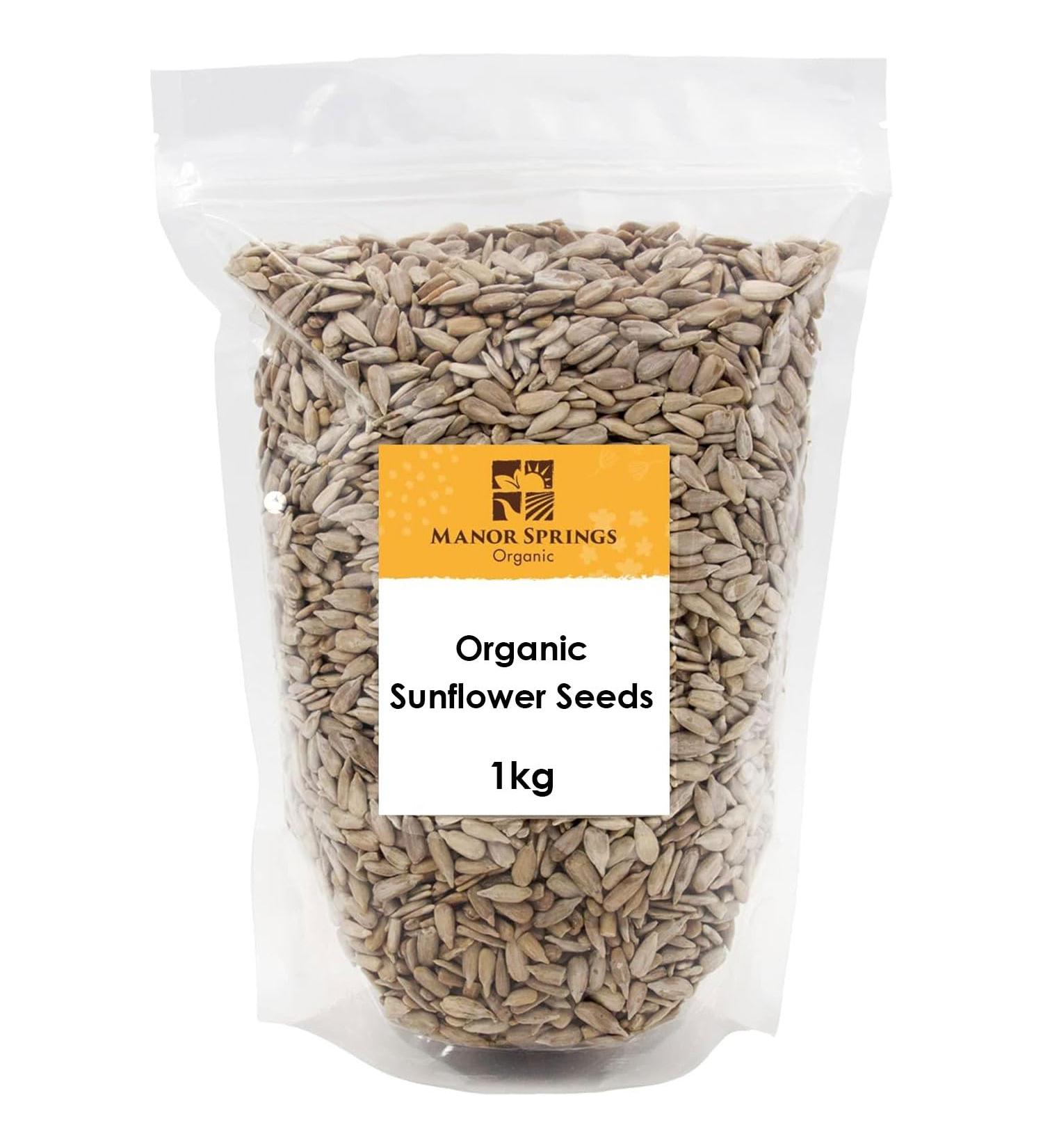 Organic Sunflower Seeds 1kg by Manor Springs Organic - Buy Online on GoSupps.com
