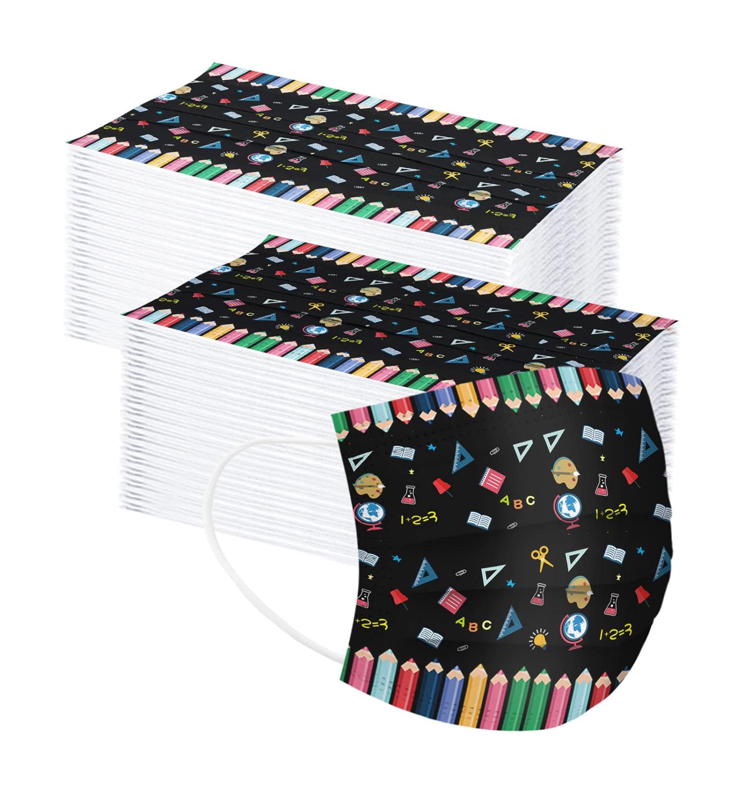 Kids Disposable Face_Mask Children Outdoor Back To School Supplies 3-Ply Breathable Auti-Dust Mouth Nose Protective Covers D-100pcs Kids - Buy Online on GoSupps.com