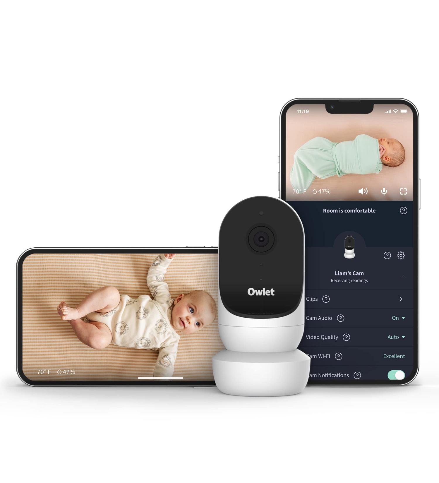 Owlet Cam 2 - Smart Baby Monitor Camera - Stream Secure HD Video and Audio with Night Vision  4X Zoom  Wide Angle View and Sound  Motion and Cry Notifications White - Buy Online on GoSupps.com