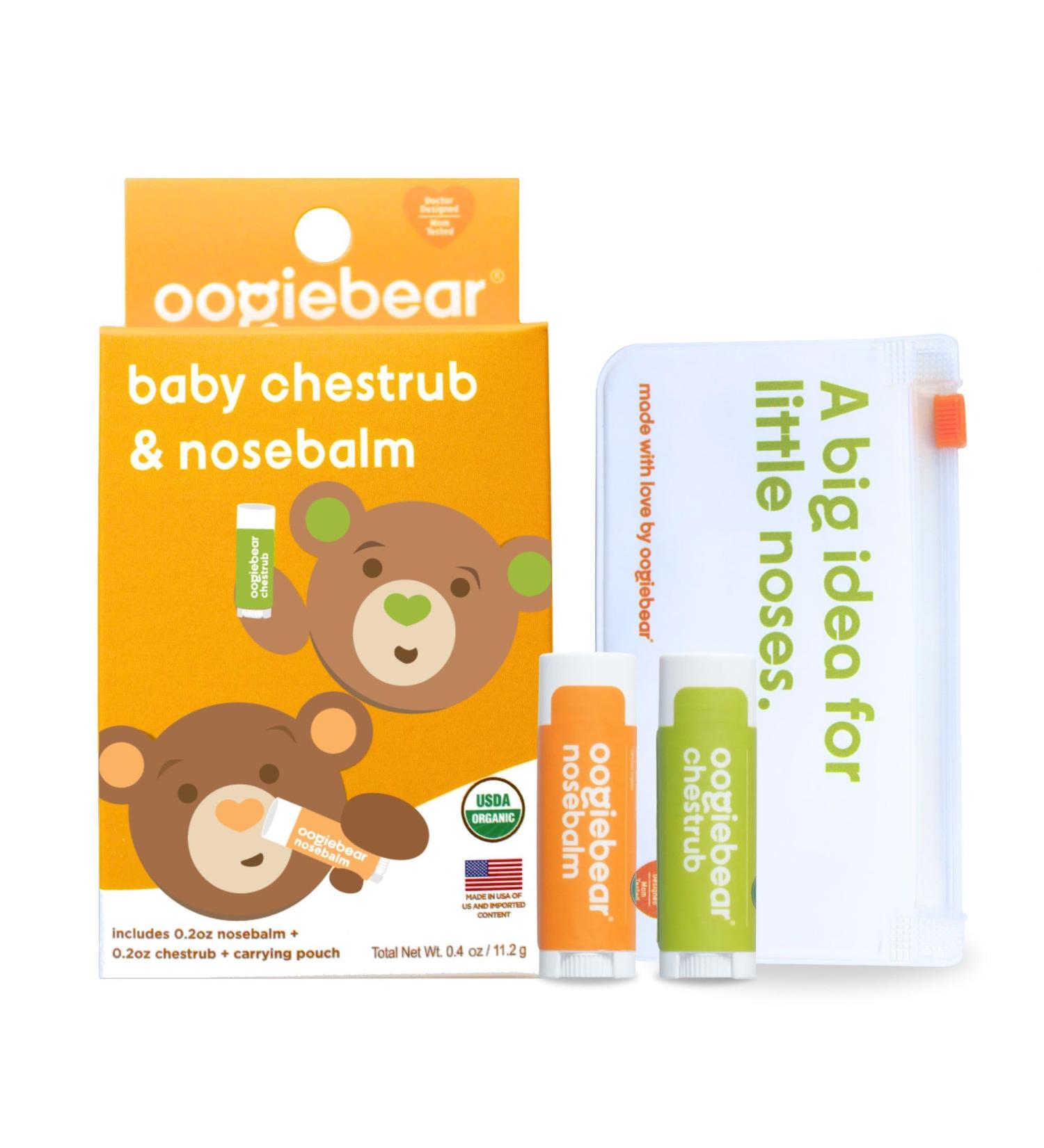 OoogieBear Organic Body Balm - Relief for Dry Itchy Skin & Congestion - Safe for Infants - Travel Size with Pouch - Doctor Made - Buy Online on GoSupps.com