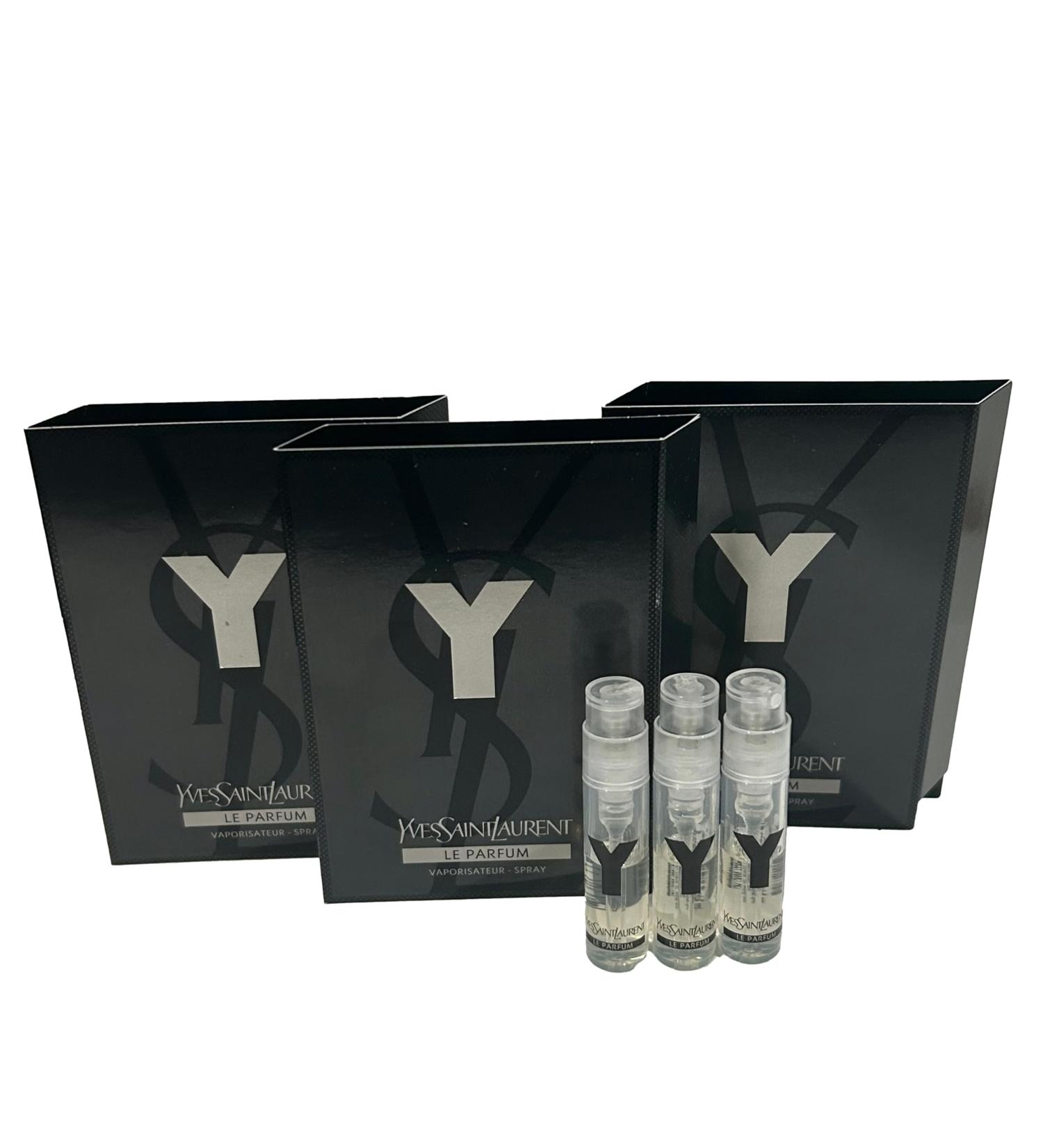 YVES SAINT LAURENT YSL Y Men Sample Perfume LE PARFUM Spray Trial Size Partially Filled Vials 1.2 ml / 0.04 fl oz (set of 3) - Buy Online on GoSupps.com
