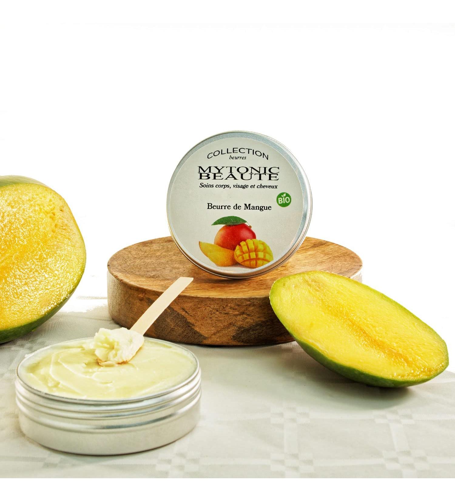 MYTONIC BEAUTE Organic mango butter 120 g normal care for dry skin moisturizing nourishing regenerating 20 more - Buy Online on GoSupps.com