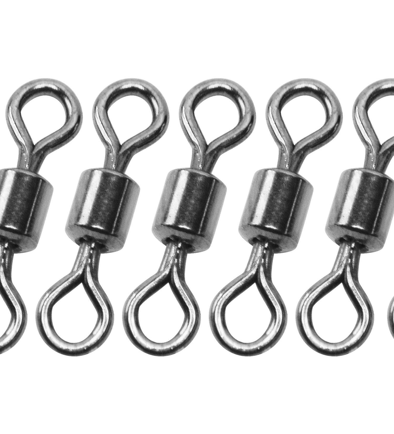 SF Fly Fishing Micro Swivels Stainless Steel 20lb 25 Pcs - Black Nickle Ball Bearing Swivels Hook line Connector - Buy Online on GoSupps.com
