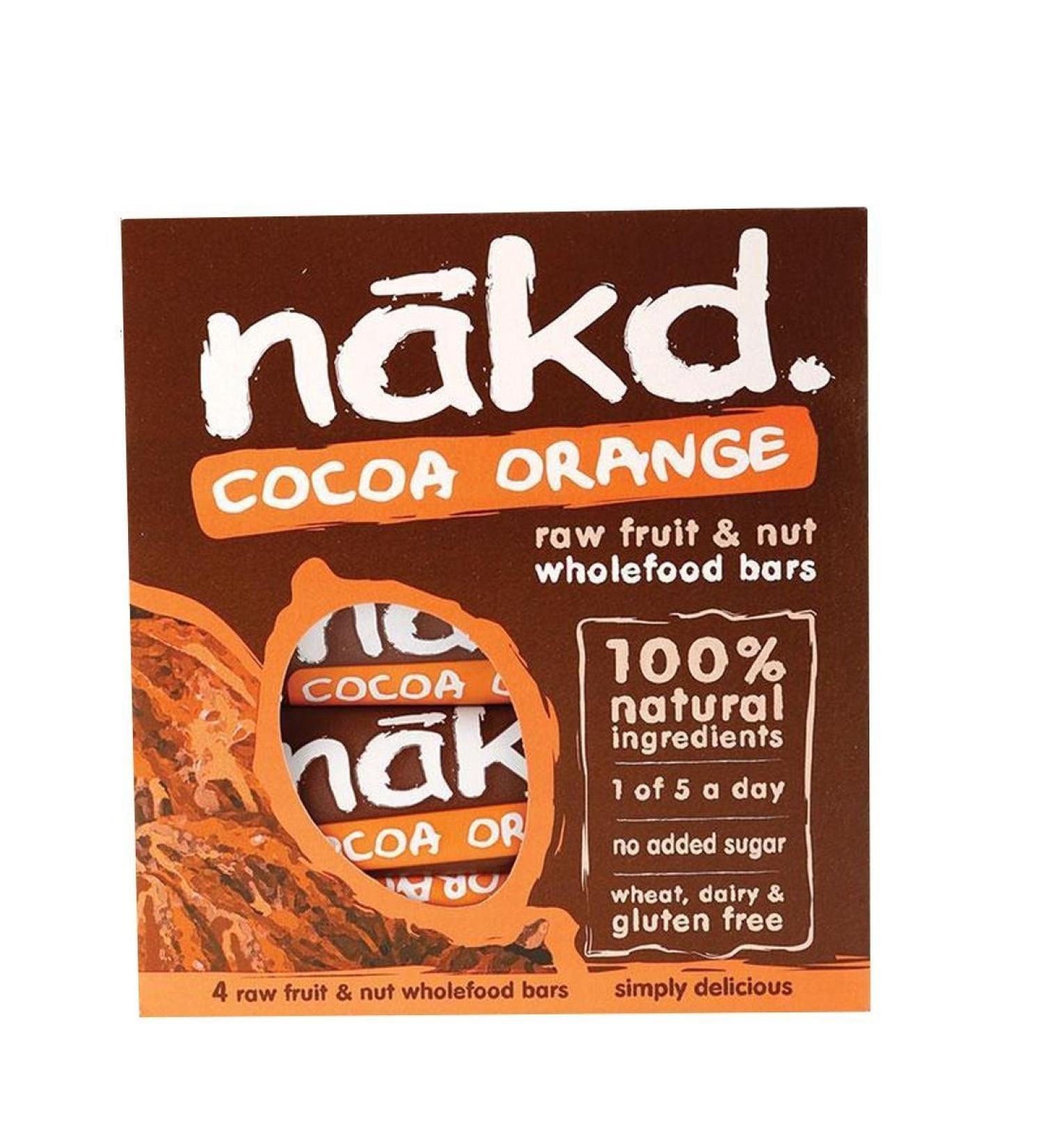 Nakd Nakd | Cocoa Orange Multipack | 1 x 4 x 35 g