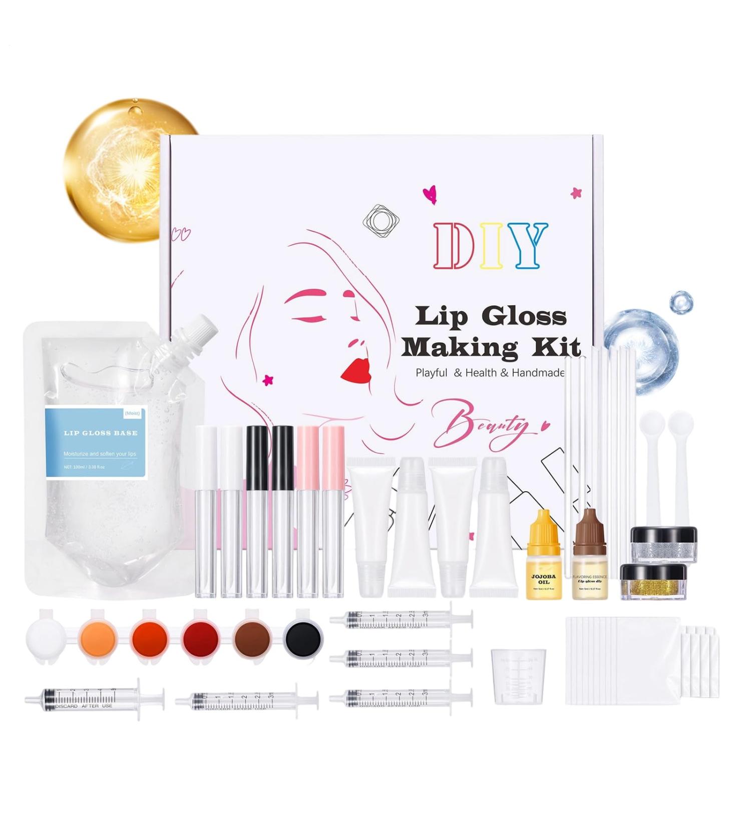  G n rique Lip Cream Making Kit DIY to Create Your Lip Cream Creative Set Moisturizing Gloss for Beginners Gift for Women Girls Teenagers Princess and Beauty Lover - Buy Online on GoSupps.com