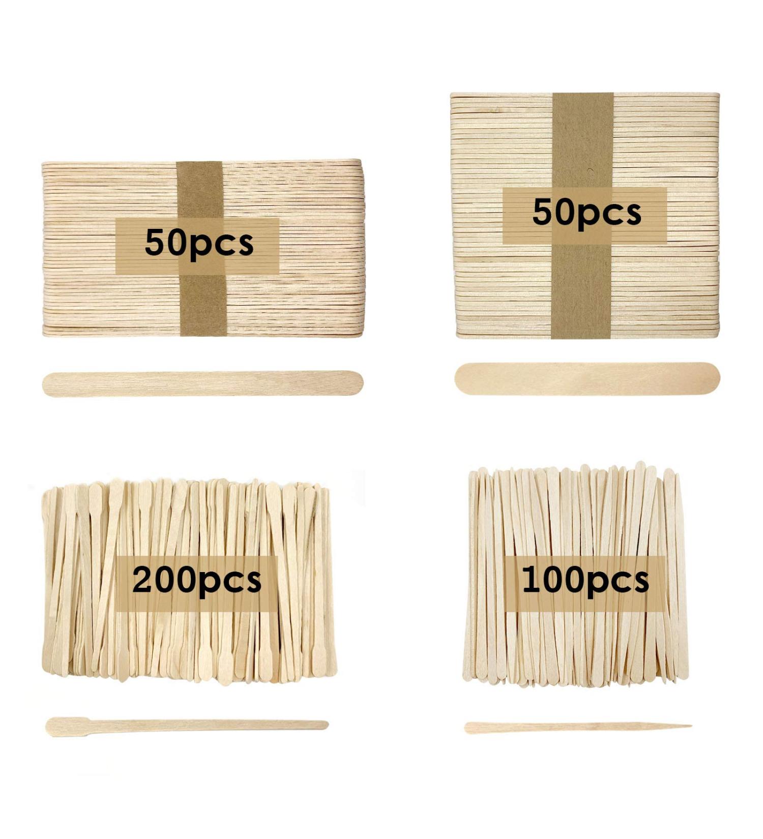 Birch Waxing Applicator Sticks - 400 PCS for Hair Removal, Eyebrow & Body | Multi-Purpose Wax Sticks Shellvcase - 4 Sizes Smooth Beauty Spatula - Buy Online on GoSupps.com
