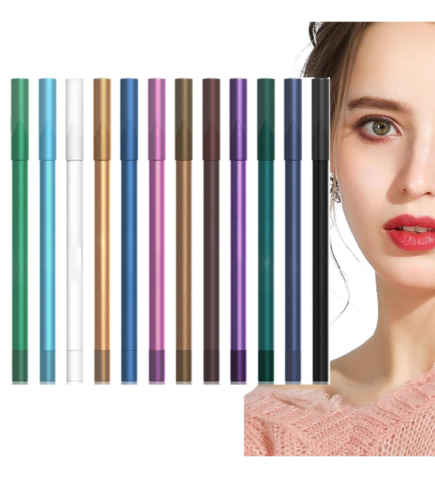 Eye Liner Pencils - Eyeliner Liquid - Easy Removal Smooth Coloring Eye Makeup Supplies Long Lasting for Halloween Music Festival Rowces - Buy Online on GoSupps.com