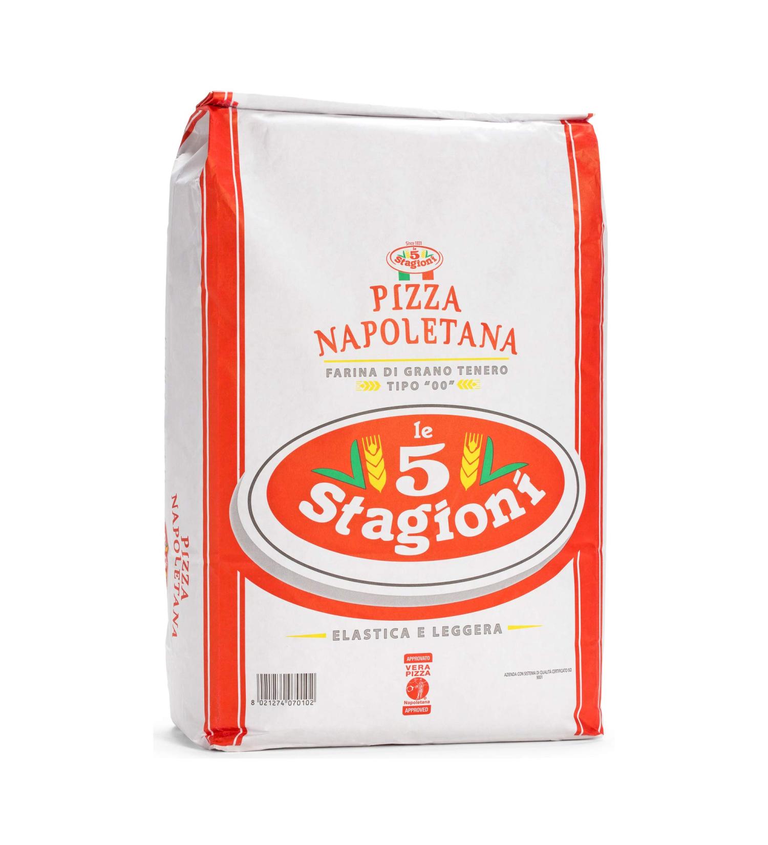 Le 5 Stagioni Pizza Neapolitan Italian 00 Flour 1kg - Authentic Napoletana Pizza Preparation - Buy Online on GoSupps.com