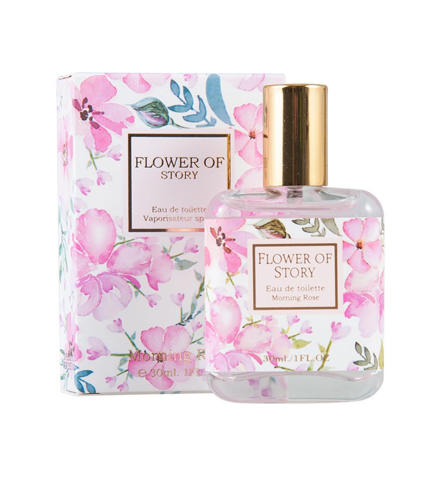 Flower Story Girl Student Perfume Fruit Fragrance Fresh Fragrance Fresh Maiden Natural Lasting Eau de Toilette 1 Fl Oz (30ml Rose) 1 Ounce (Pack of 1) Rose