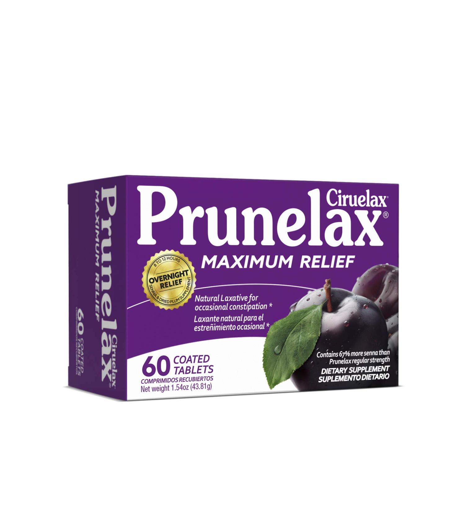 Prunelax MAX Relief 60's - Fast-Acting Constipation Relief Formula - Buy Online on GoSupps.com
