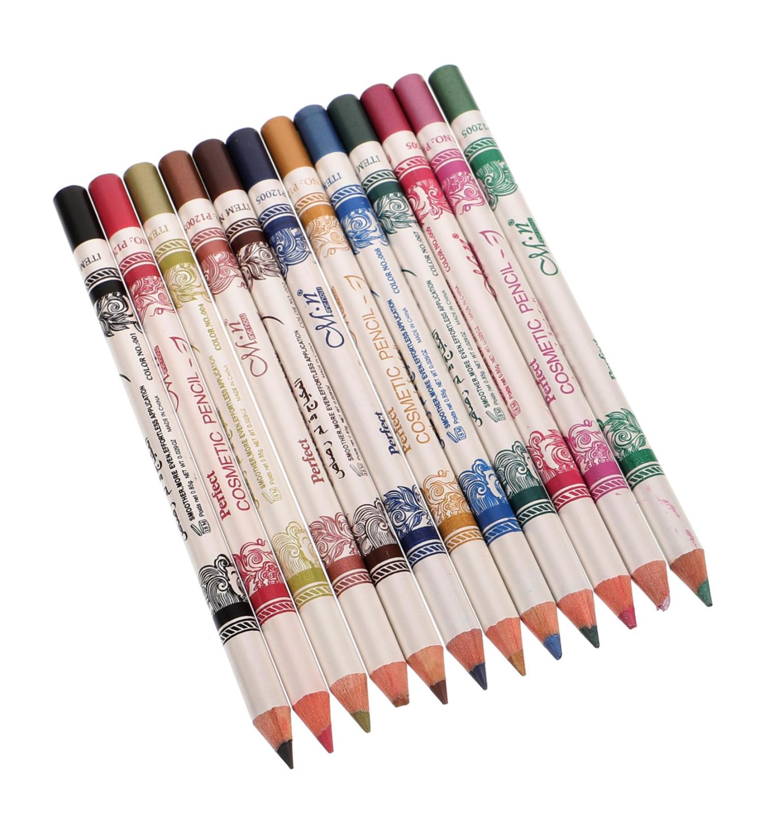 DOITOOL 24 pcs Lasting Eyeliner Lip Waterproof Makeup Long Liner Eye Colorful Pencil Cosmetic Eyebrow Pen - Buy Online on GoSupps.com