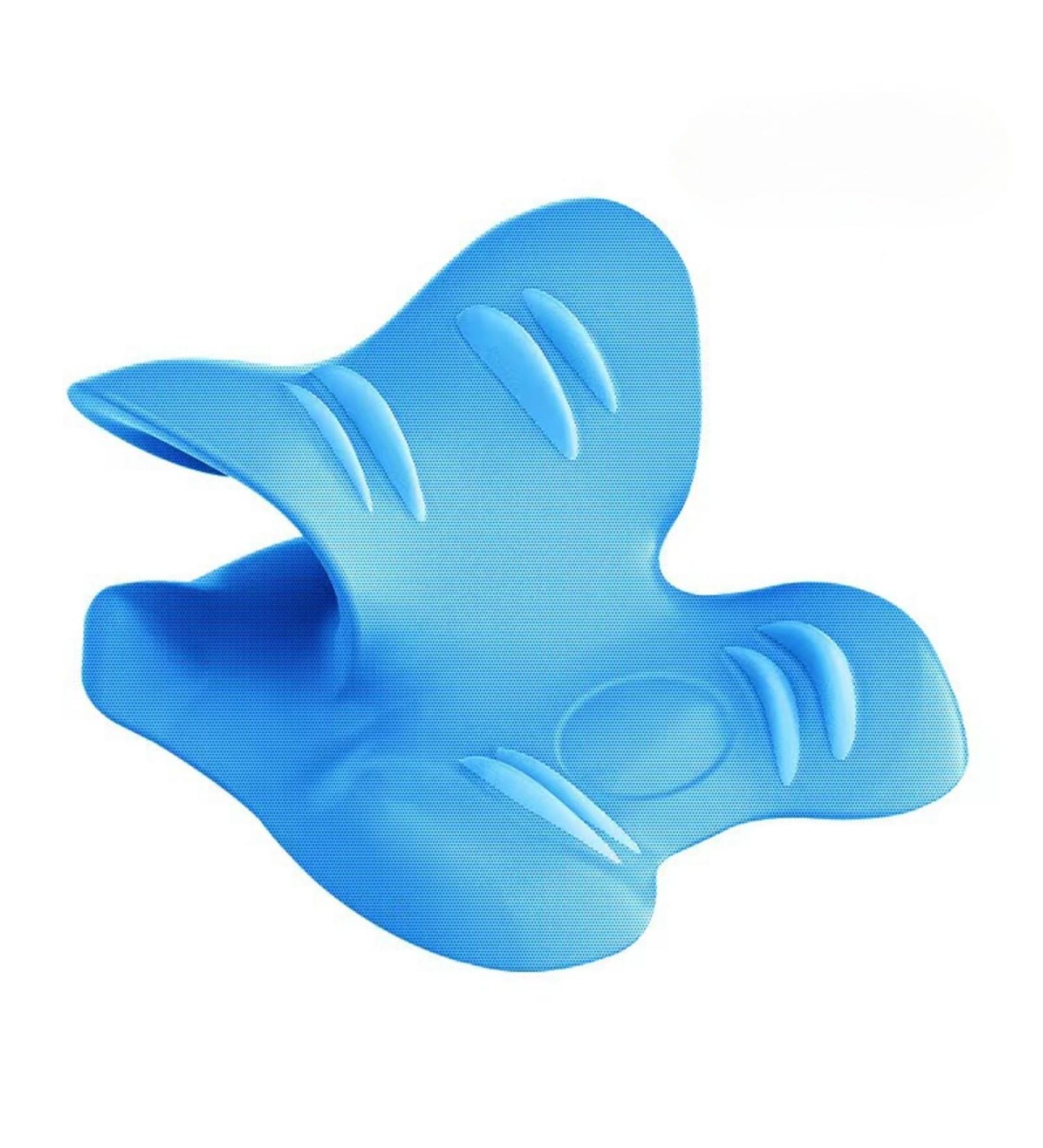 MOILO Neck and shoulder relaxers comfortable cervical traction devices for neck pain relief cervical alignment chiropractic pillows neck stretchers (Blue) - Buy Online on GoSupps.com